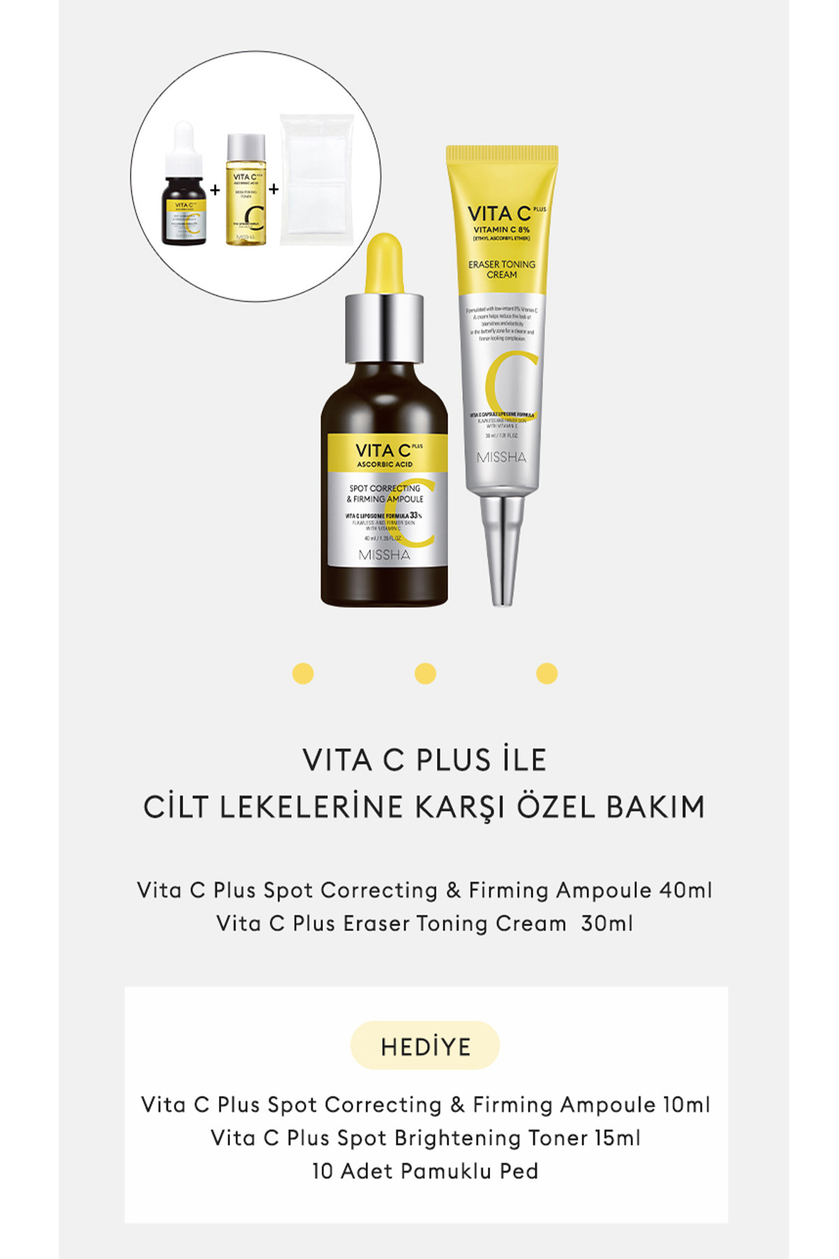 Leke Ve Yaşlanma Karşıtı C Vitamini Içerikli Aydınlık Görünüm Sunan Bakım Seti Vita C Plus Set — 111197 — تصویر 3 از 6