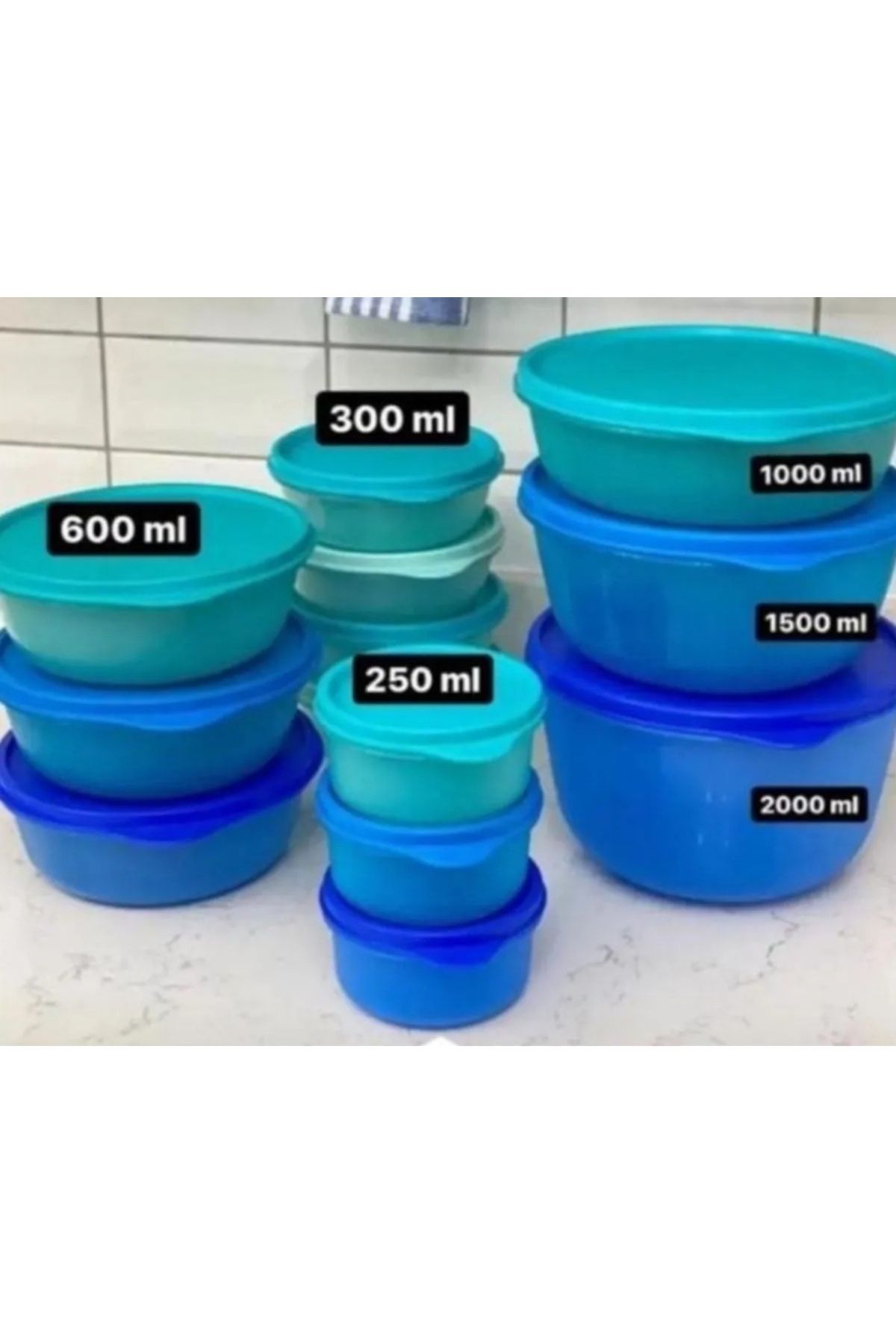 Tupperware 13 Parça Şeker Set.
