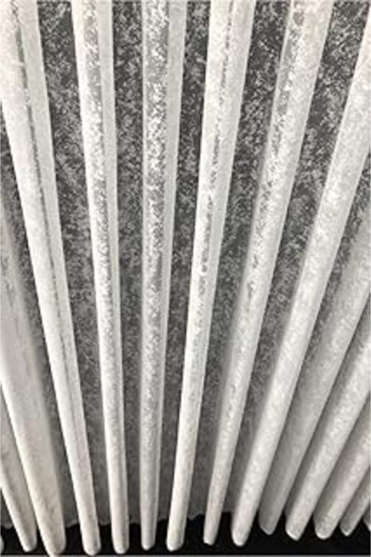 TBSProjects Evdepo Home Kırık Beyaz Ekstraforlu Pilesiz Tül Perde 250 X 200 Cm