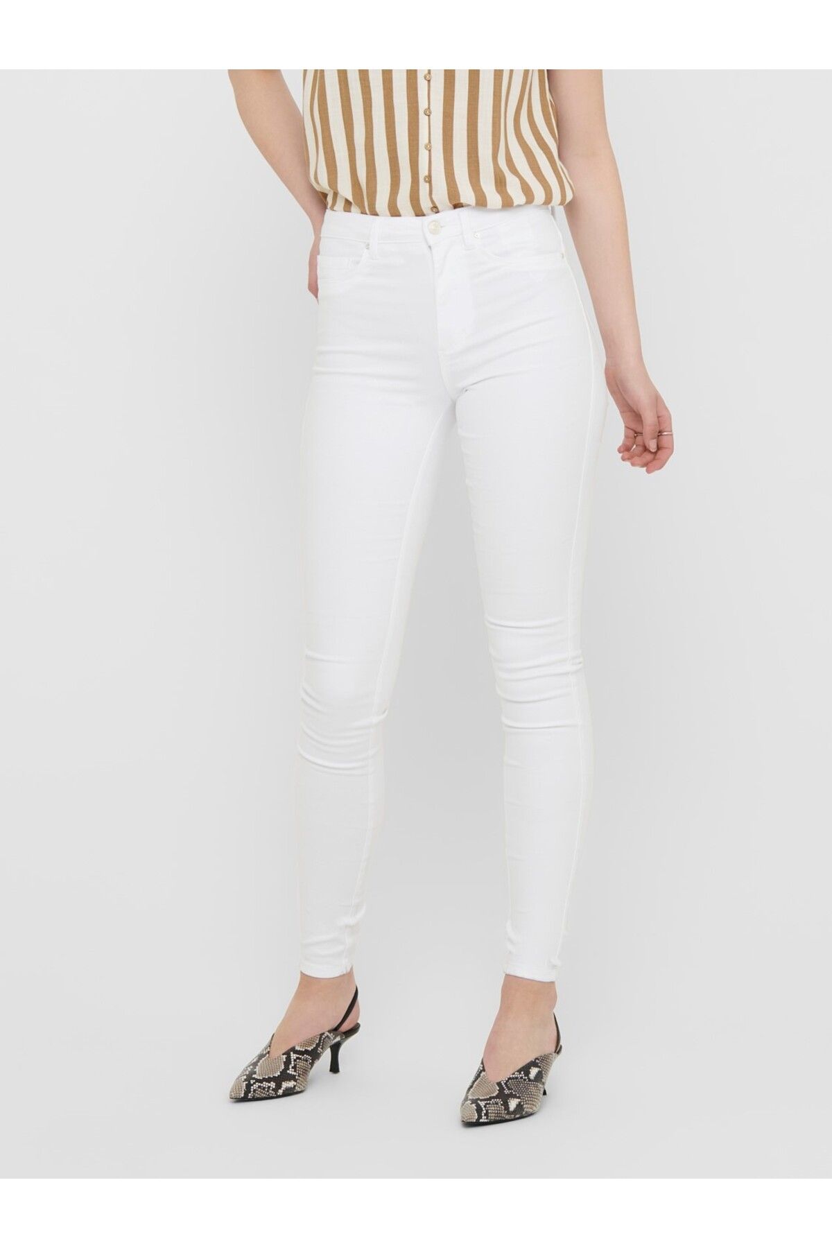 شلوار جین سفید زنانه رویال Hw Sk Jean 15174842 ONLY