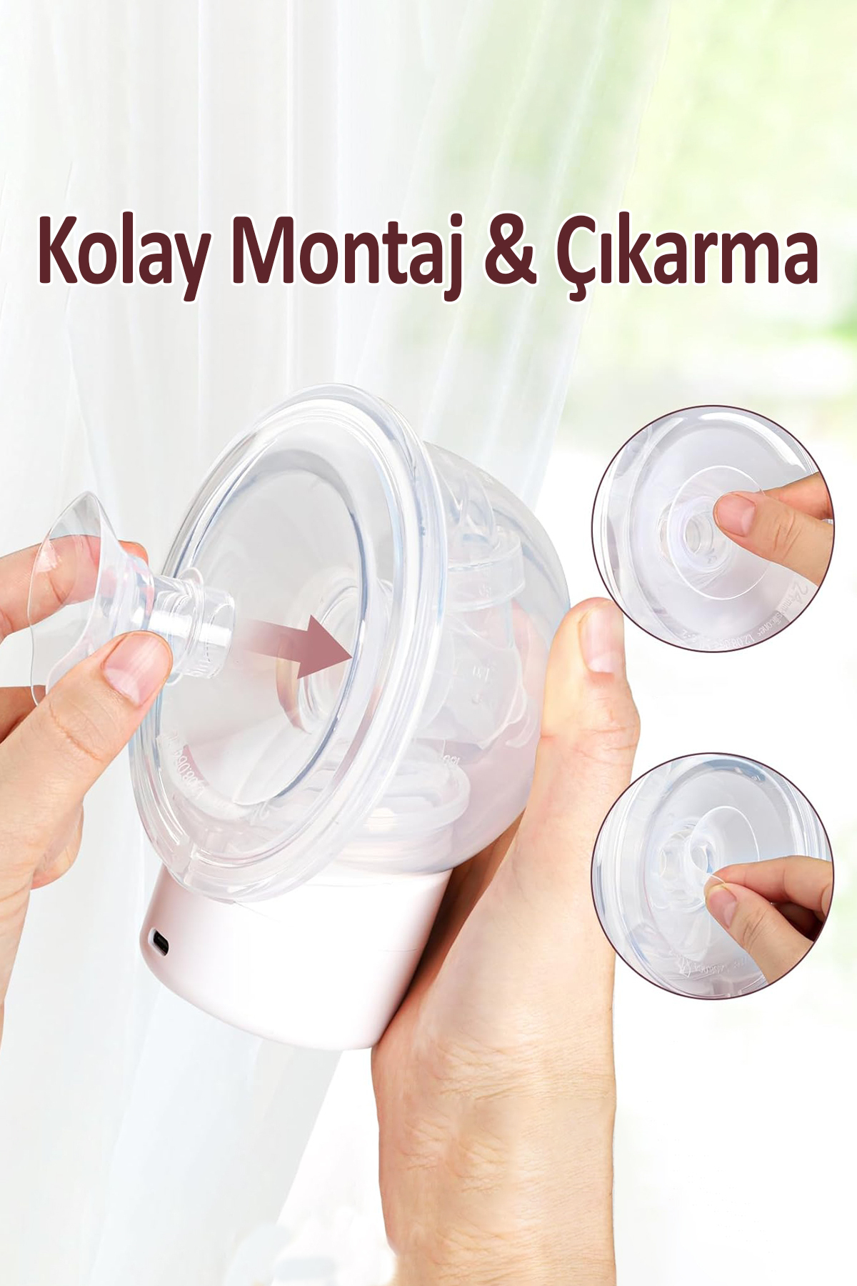 Bebebao Göğüs Pompası Kalkanı Silikon Flanş Küçültücü 20-21-22 Mm 3'lü Set (P1 -EKPRESS MODEL UYUMLU) fotoğrafı 2 (önizleme)