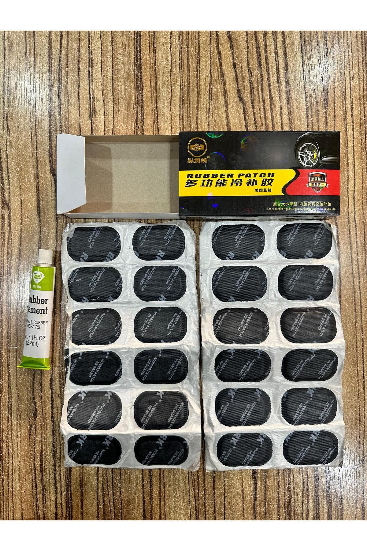 OEM 24Lü Bisiklet Lastik Tamir Yama Seti Soğuk Yama