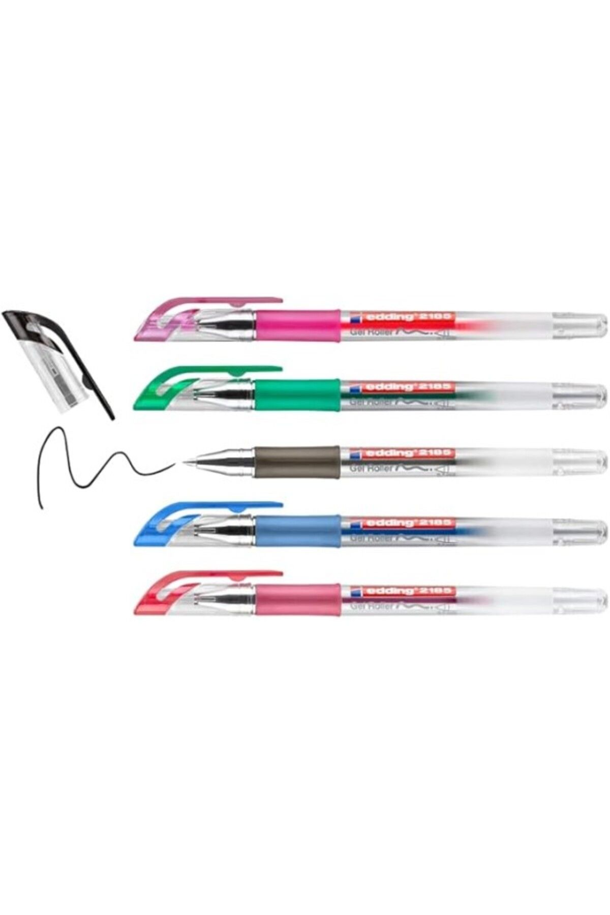 ShopZum 2185 Jel Roller - Siyah, Kırmızı, Mavi, Yeşil, Pembe - 5 Kalem - 0,7 Mm