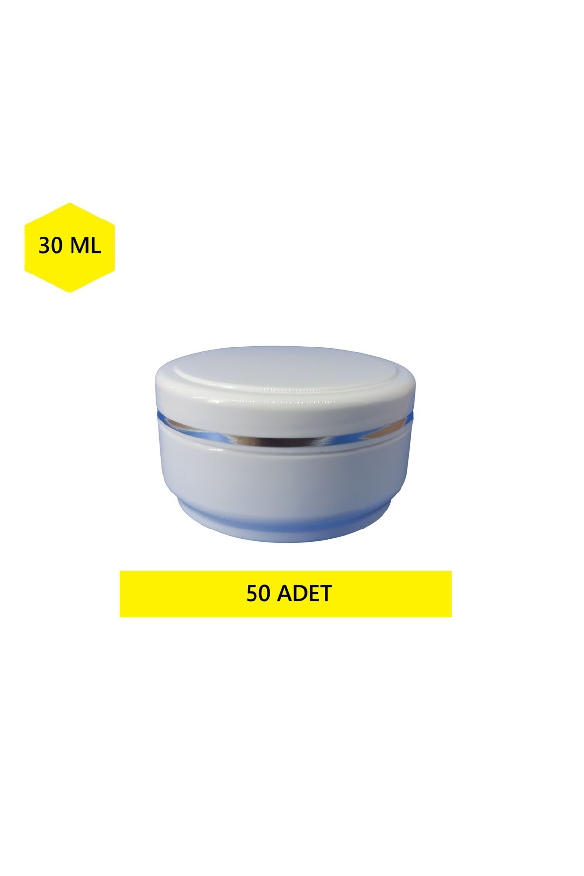 demethome 30 Ml Boş Pomat-krem-kozmetik Kutusu 30 cc Plastik Krem Kavanozu 1-5-10-25-50-100-250 Adet Şeçenekli