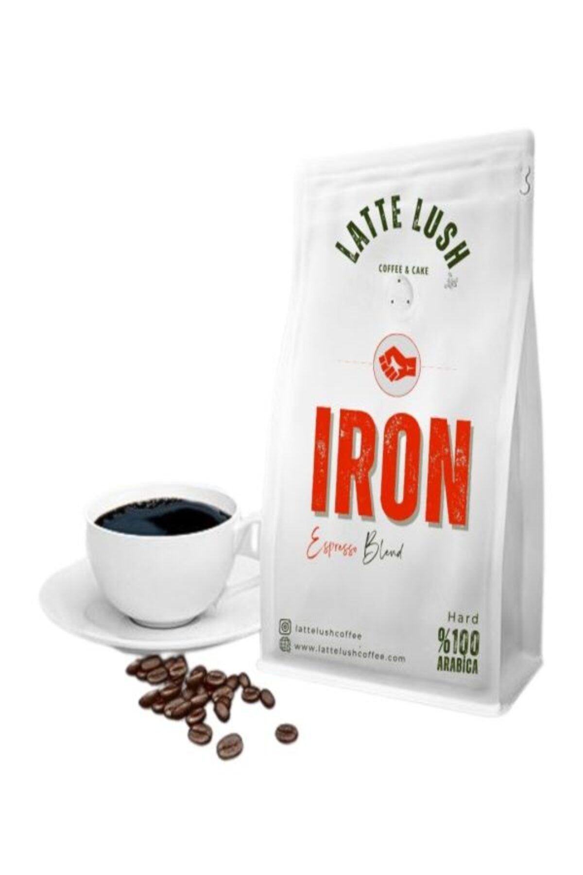 LATTE LUSH COFFEE CAKE Filtre Kahve Iron Blend Professional (ÇEKİRDEK) 100 gr
