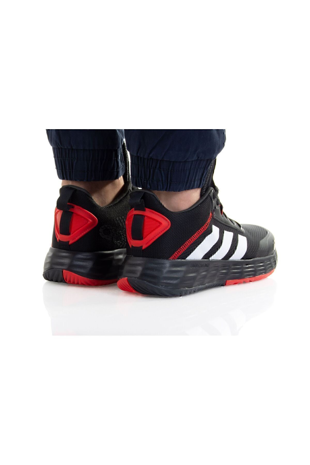adidas Ownthegame 2.0 Erkek Basketbol Ayakkabısı Siyah-Kırmızı görsel 4
