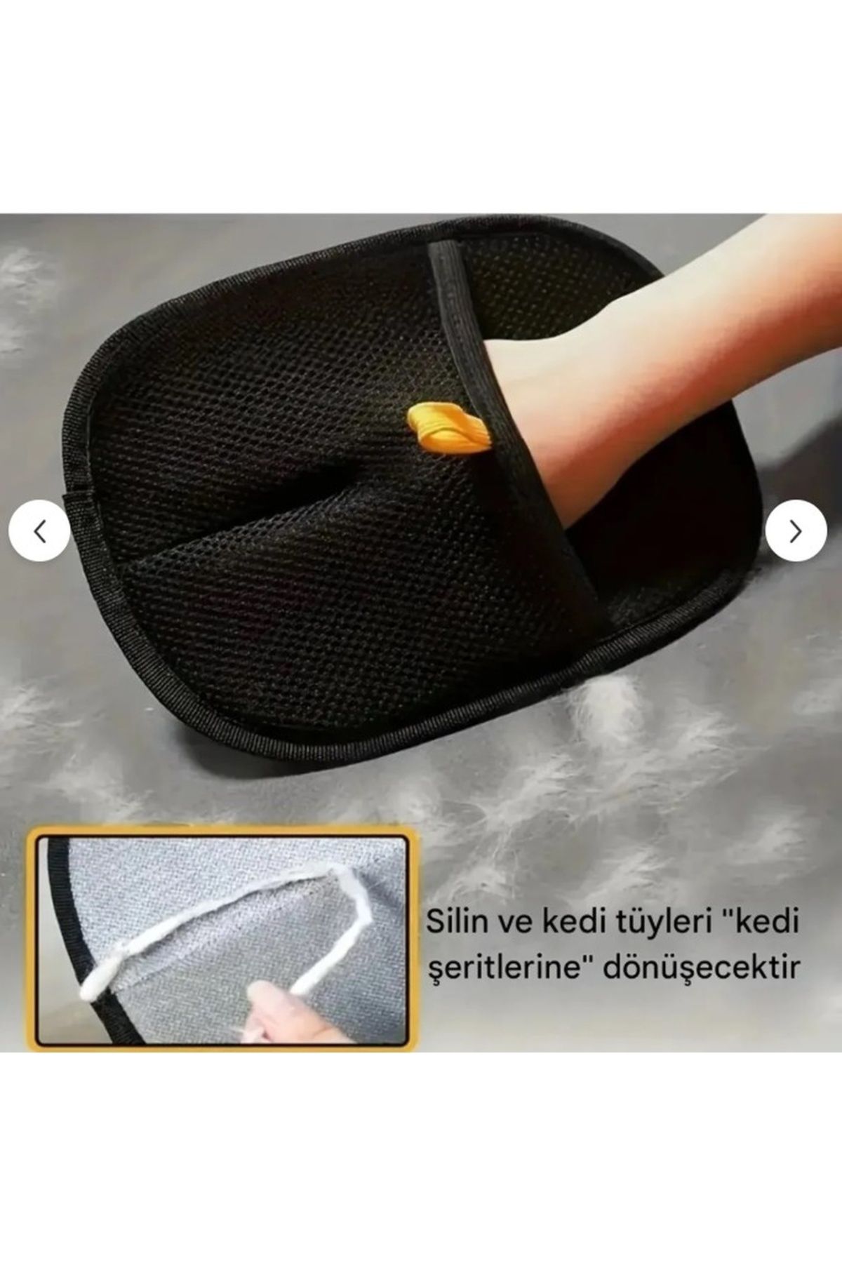 Defnestodio Çift Taraflı Statik Kedi Köpek Tüy Temizleme Eldiveni Giysiler, Mobilyalar ,halılar İçin 19X24 cm