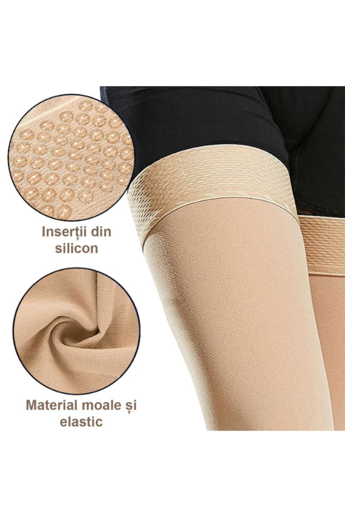 zenifique-Set of 2 Zenifique Compression Socks with High Compression Degree 23-32 Mmhg, Beige, Size Xxl 4