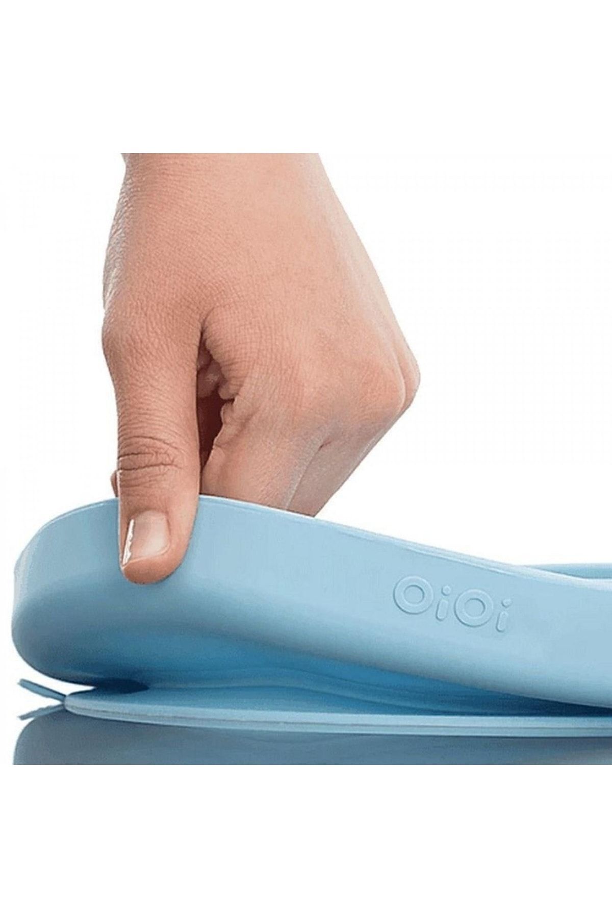 OiOi Vakum Tabanlı Silikon Tabak Porsiyon Mavi (6ay ) fotoğrafı 3 (önizleme)