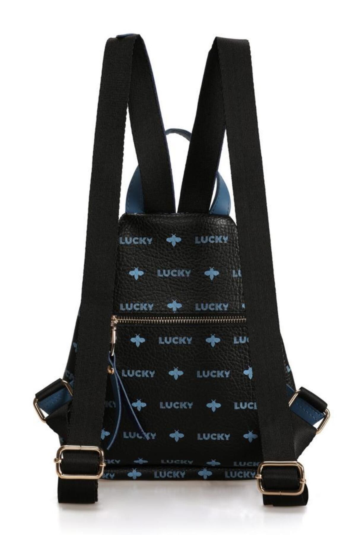 Lucky Bees-Gemusterter Damenrucksack 3