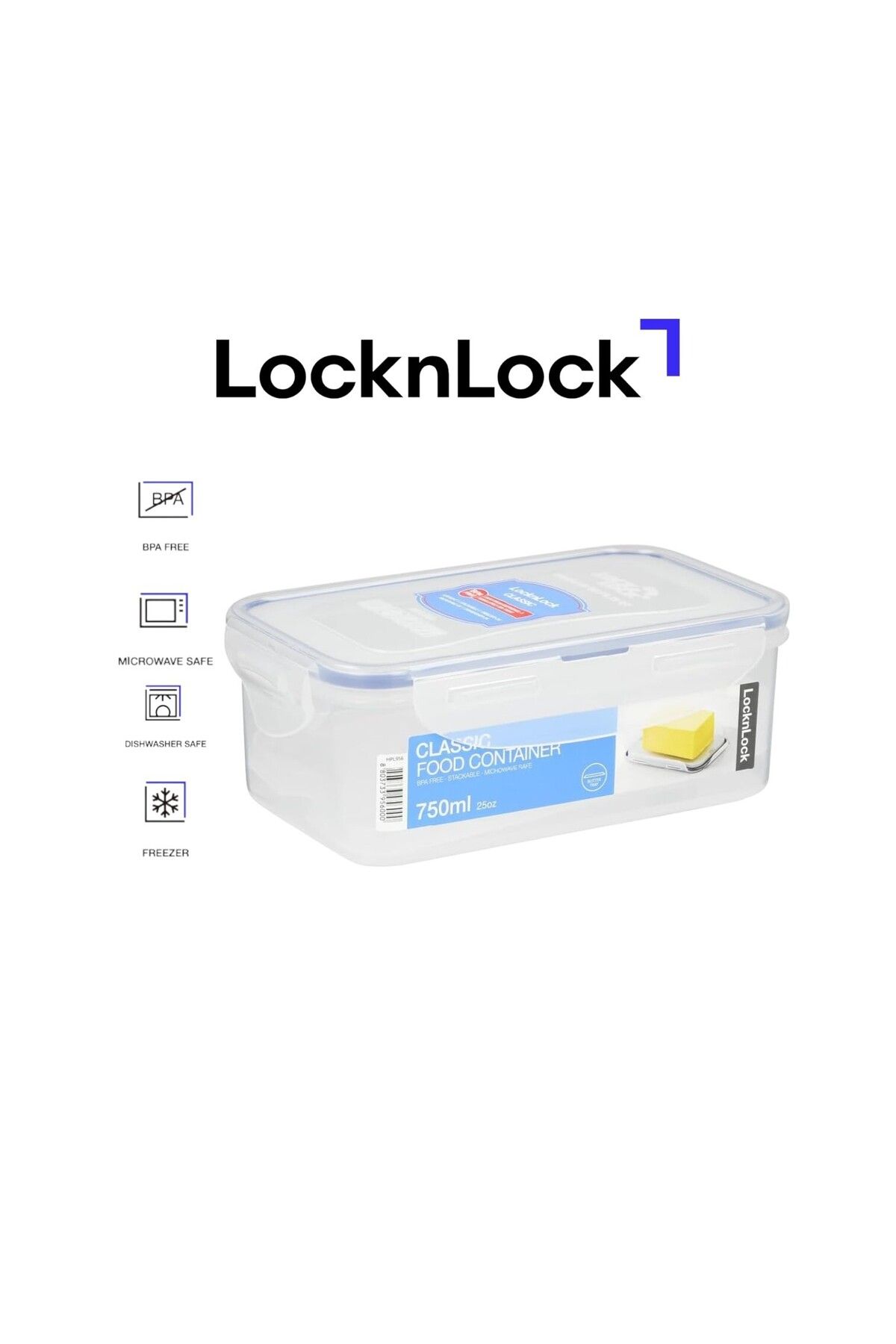 locknlock-750ml  Rectangular Butter Case  Airtight Food Storage 1