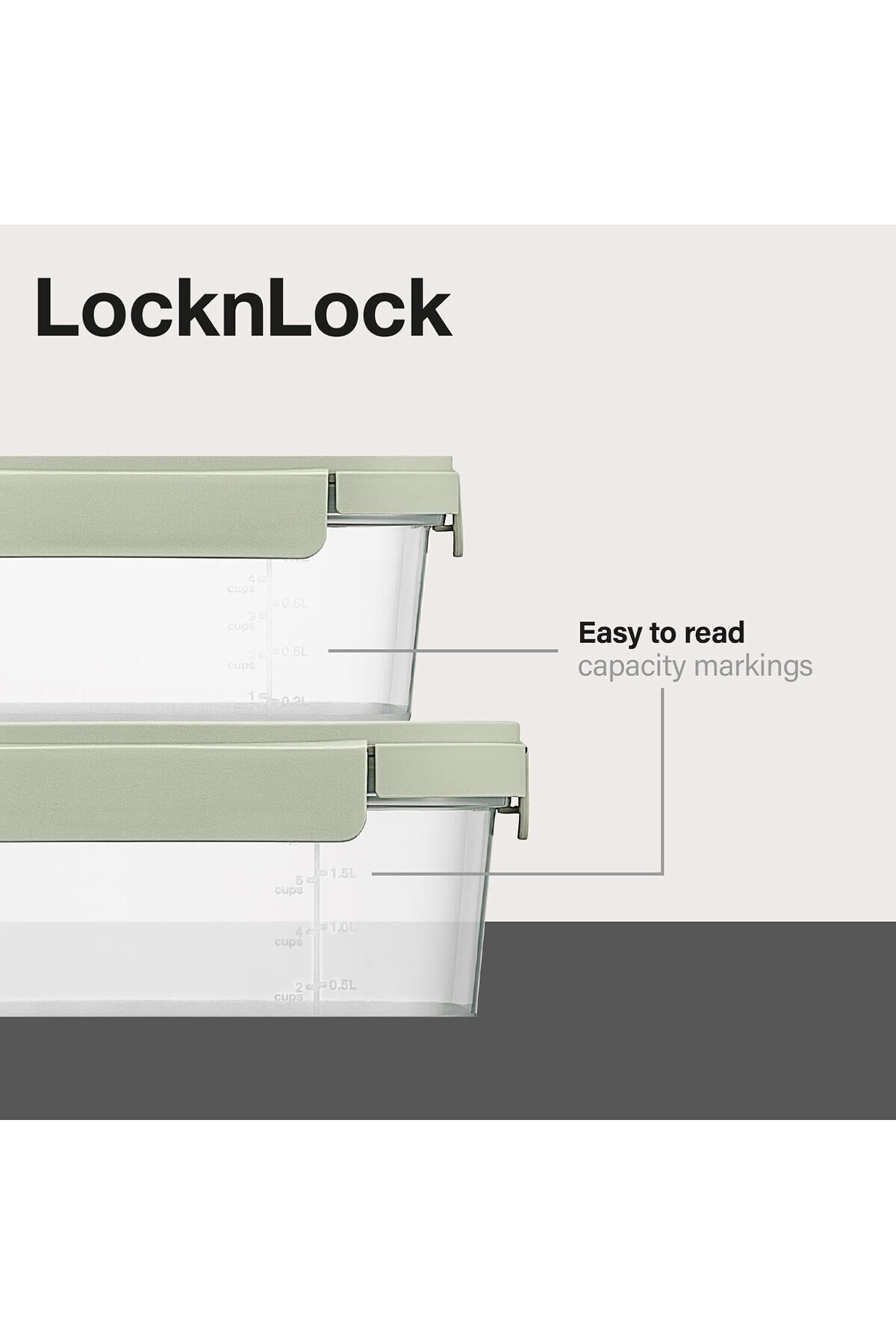 locknlock-Nestopia Set of 3 Containers (2 x 920ml & 1 x 4.4L) 4