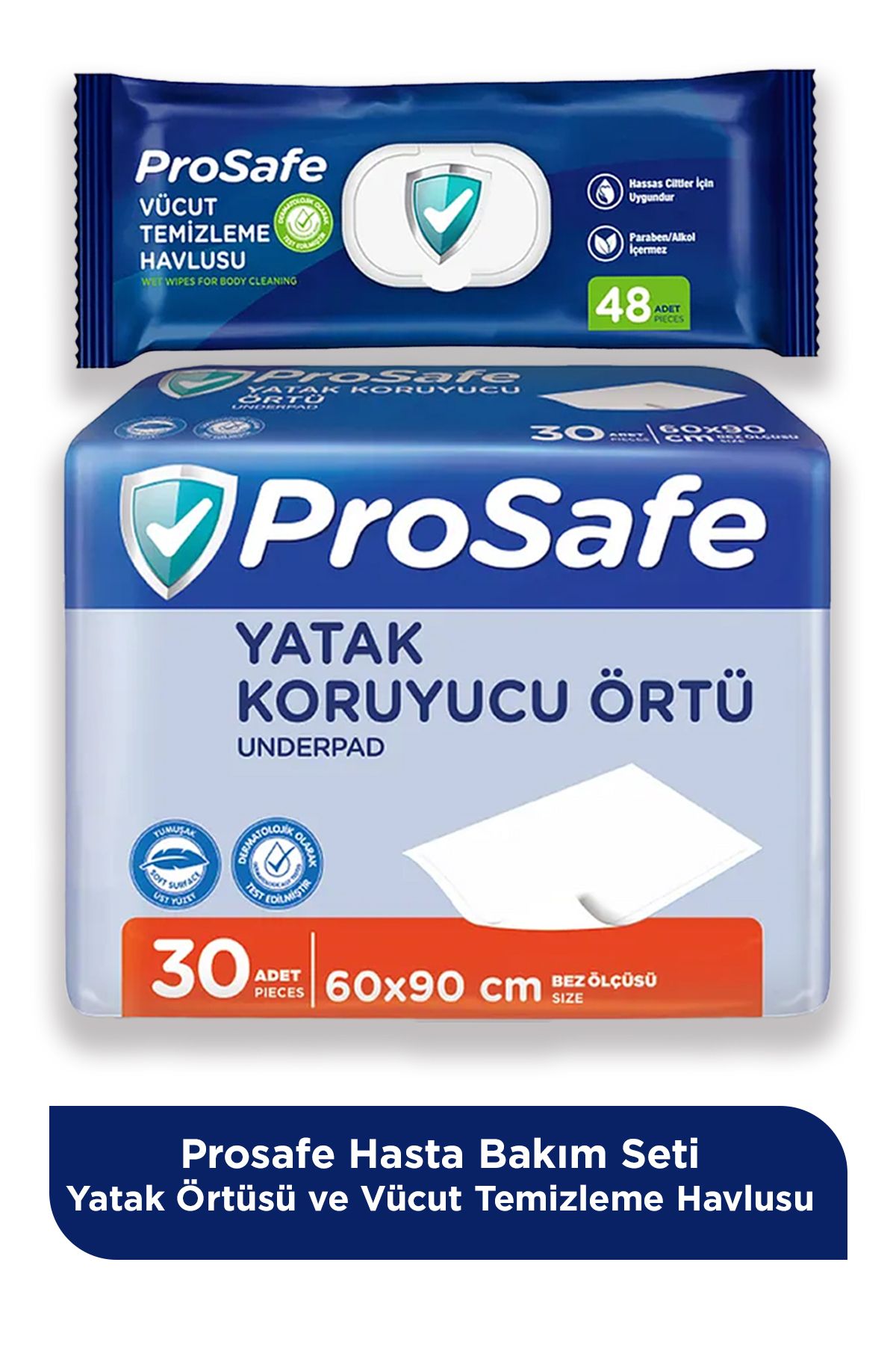 PROSAFE Hasta Bakım Seti – Yatak Örtüsü ve Vücut Temizleme Havlusu