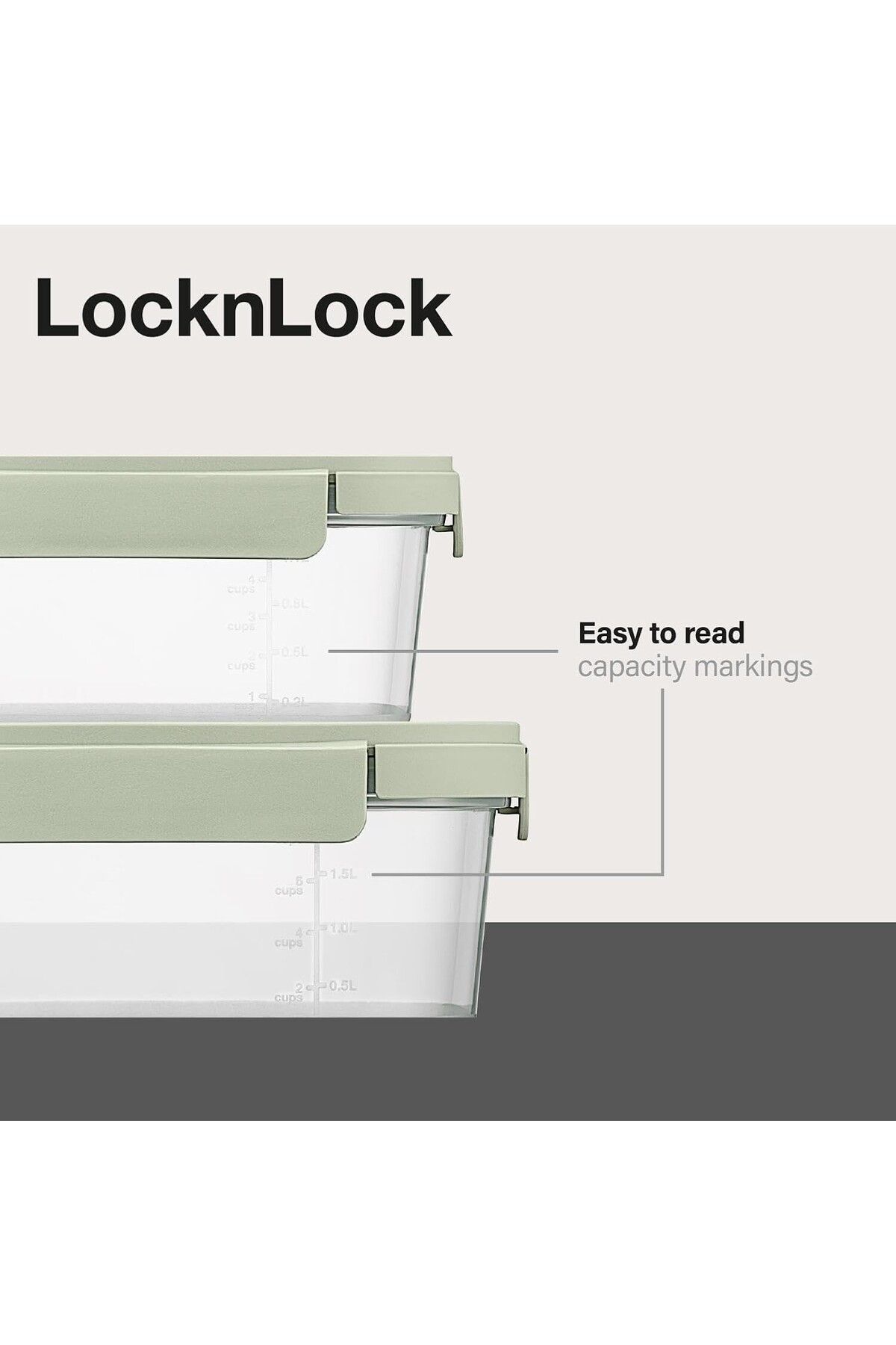 locknlock-Nestopia Set of 3 Containers (2 x 500ml & 1 x 2.7L) 4