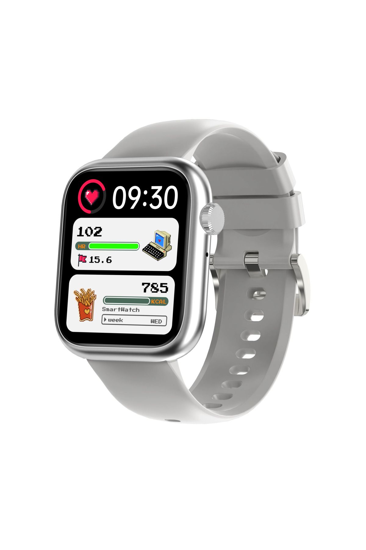 iOsuite-Smart Watch 1.83" Hd Fitness Tracker, Bluetooth Call, Heart Rate, Bp, Spo2 - Gray 3