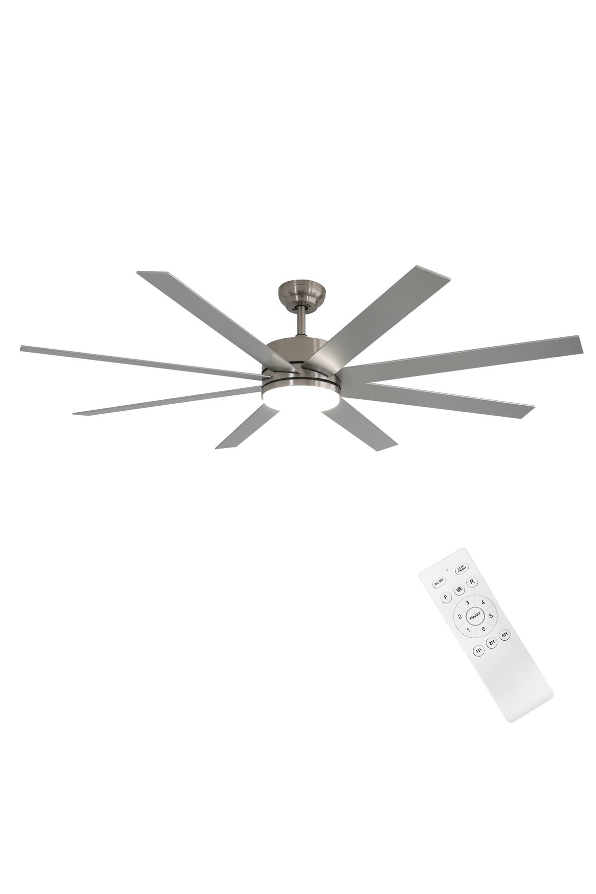 DLC GROUP DLC ZEPHYR MAT KROM TAVAN VANTİLATÖRÜ LED 162CM