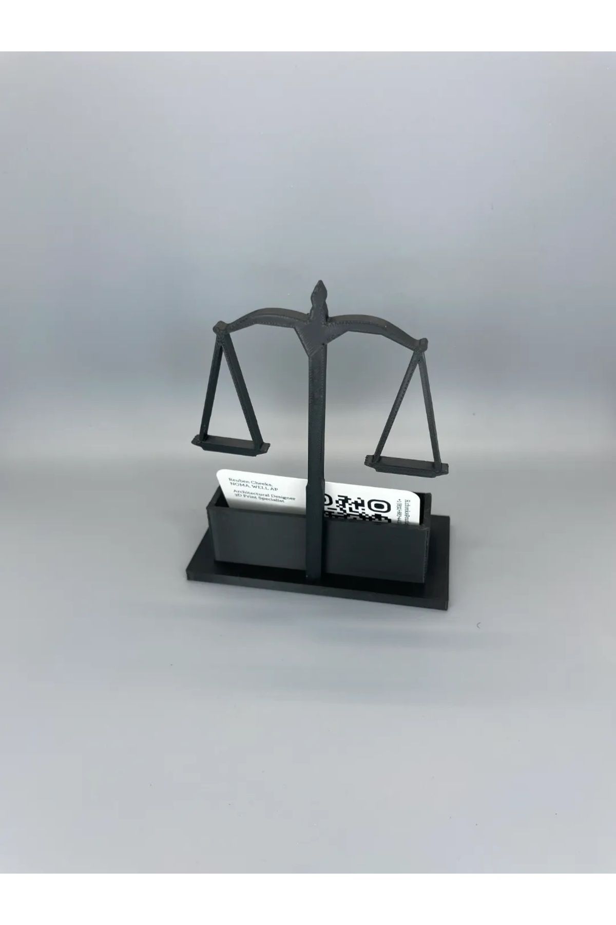 SLM Avukat Adalet Terazisi Kartvizitlik 3D