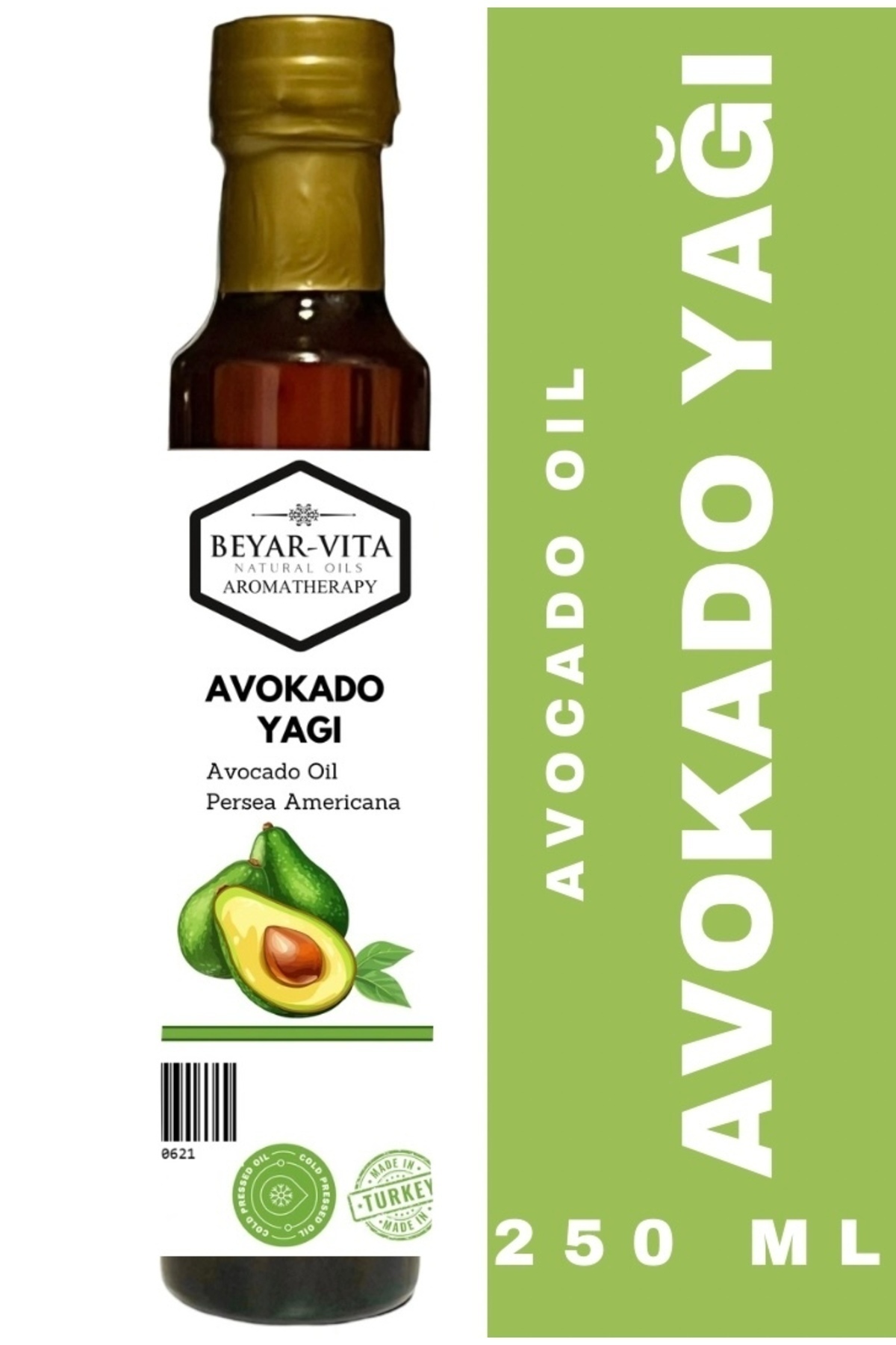 Avokado Yağı 250 ml – Soğuk Sıkım – Doğal Ve Saf – Katkısız – Cam Şişe — BYR1001252052112 — تصویر 3 از 4