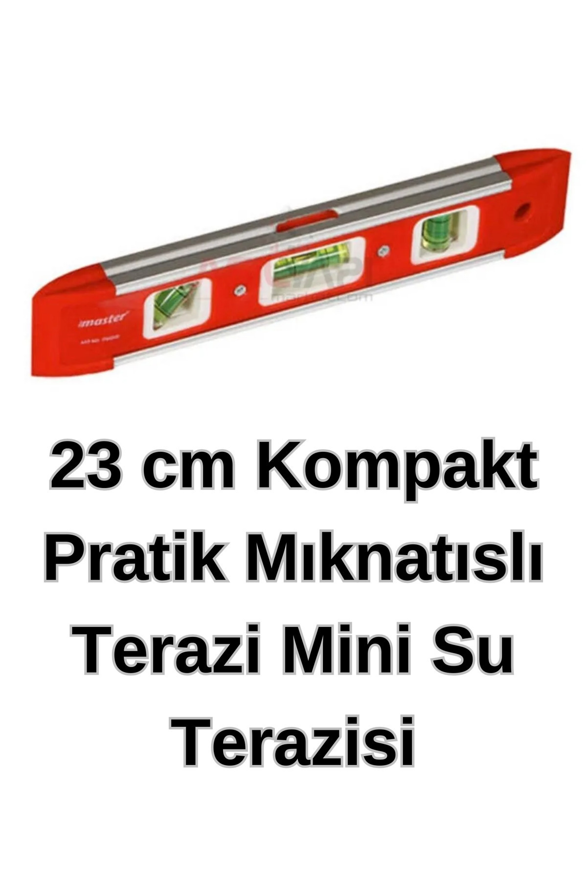 KL HOME 23cm Kompakt Pratik Mıknatıslı Terazi Mini Su Terazisi