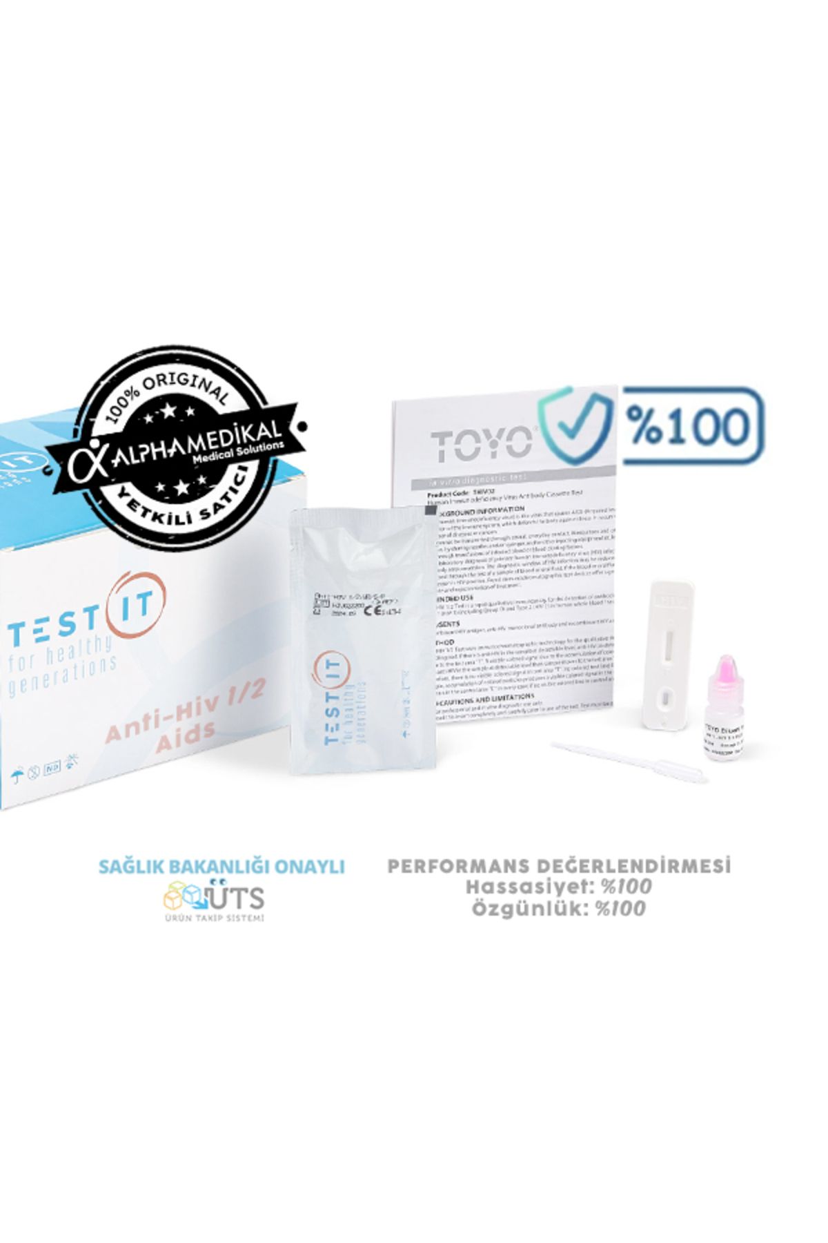 ALPHA MEDİKAL MEDİCAL SOLUTİONS Profesyonel - Hv Test -tekli - Türklab