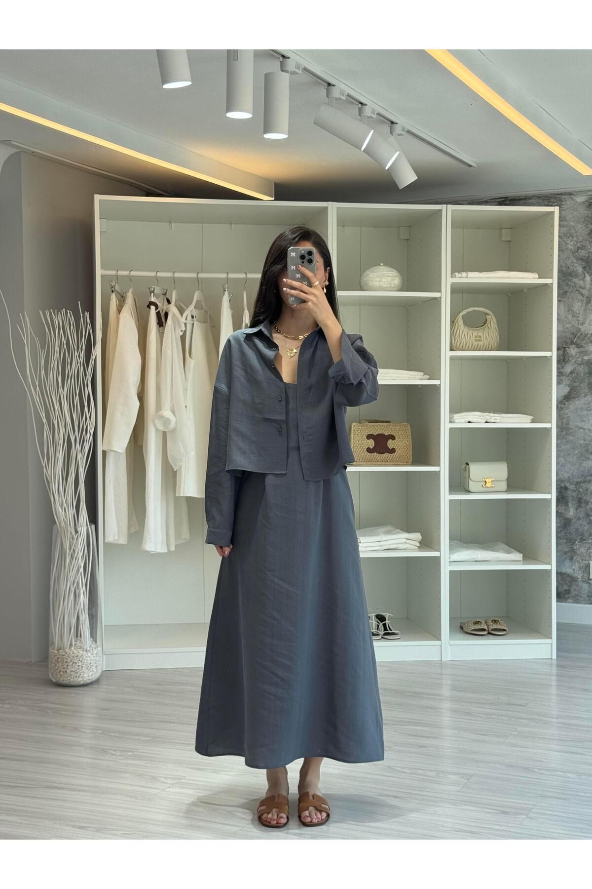 LUUNA STORE GÖMLEK ELBİSE TAKIIM