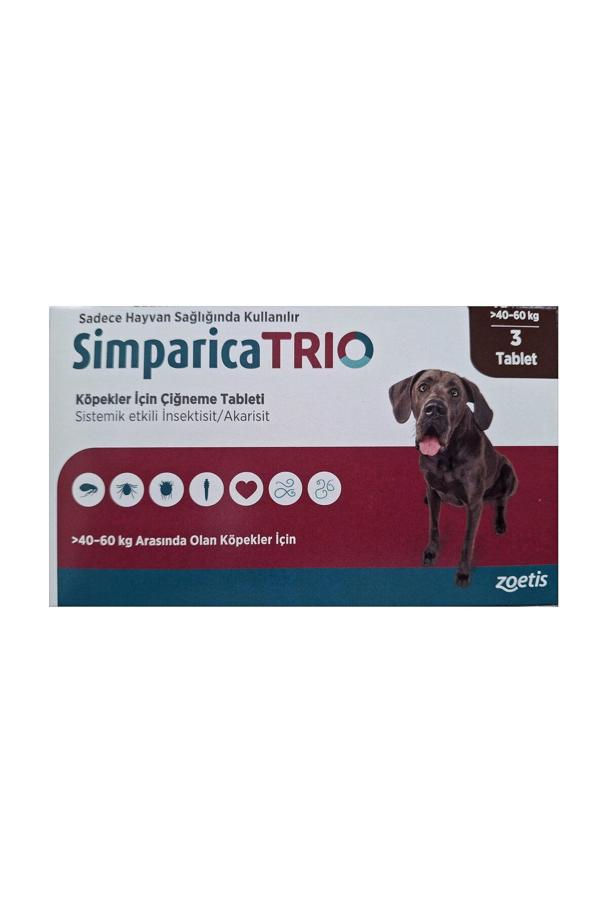 BesteVet Simparica Trio 40-60 Kg Köpekler için STT:2027