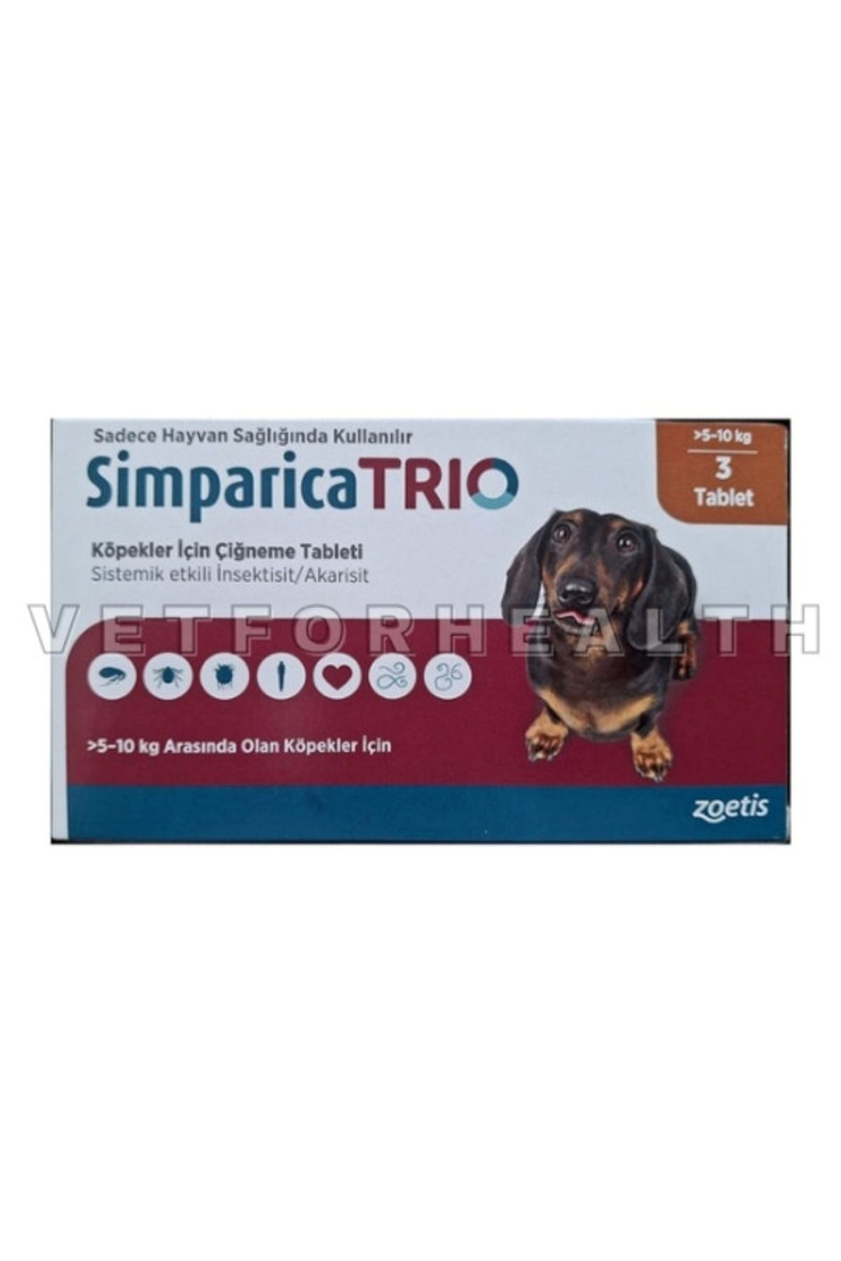 BesteVet Simparica Trio 5-10 Kg Köpekler için STT:12.26