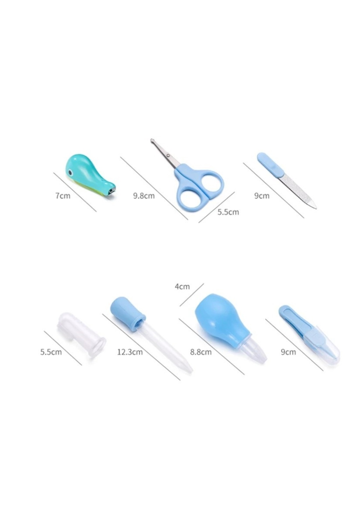 tutobaby Çantalı Bebek Bakım Seti Mavi (13 Parça) fotoğrafı 2 (önizleme)