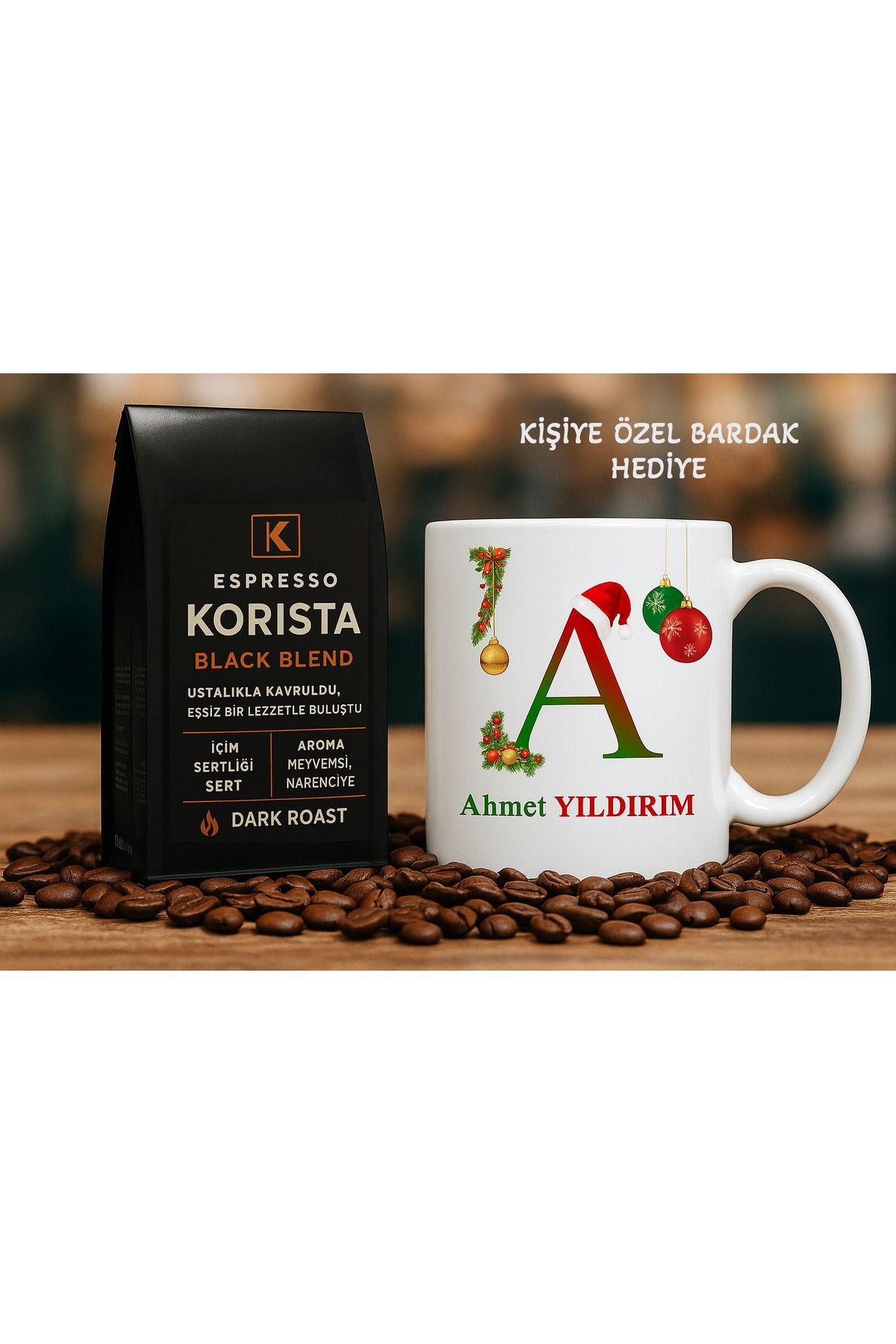 Korista Koyu Kavrulmuş (DARK ROAST) Espresso Blend Çekirdek Kahve 1000g