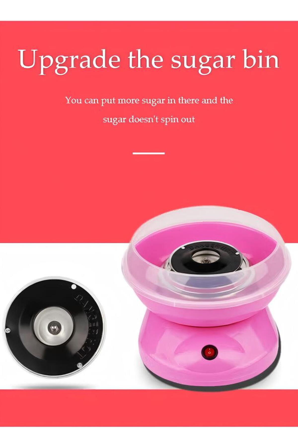 آلة صنع حلوى غزل البنات الكهربائية الصغيرة، آلة صنع حلوى غزل البنات المحمولة، أدوات منزلية للأطفال