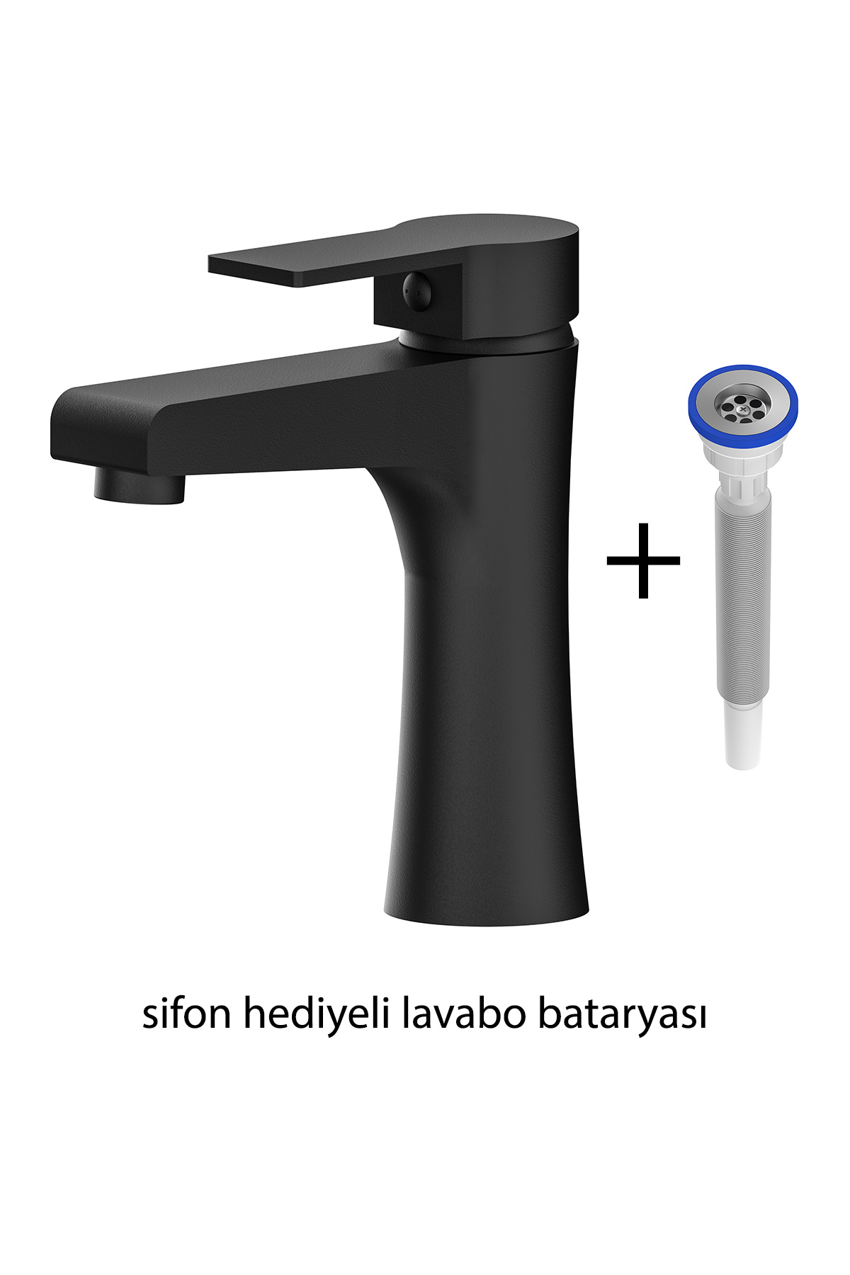 ROOMART Bt103 Siyah Banyo Bataryası , Sifon Hediyeli