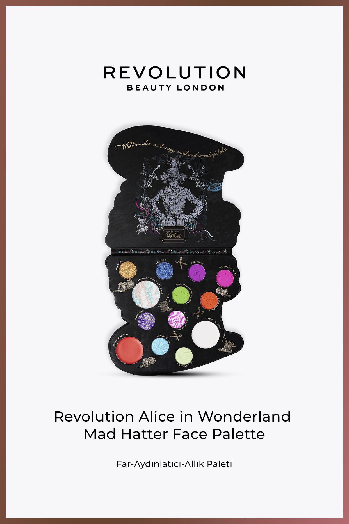 Revolution Disney’s Alice In Wonderland - Mad Hatter Eyeshadow Palette - Far Paleti