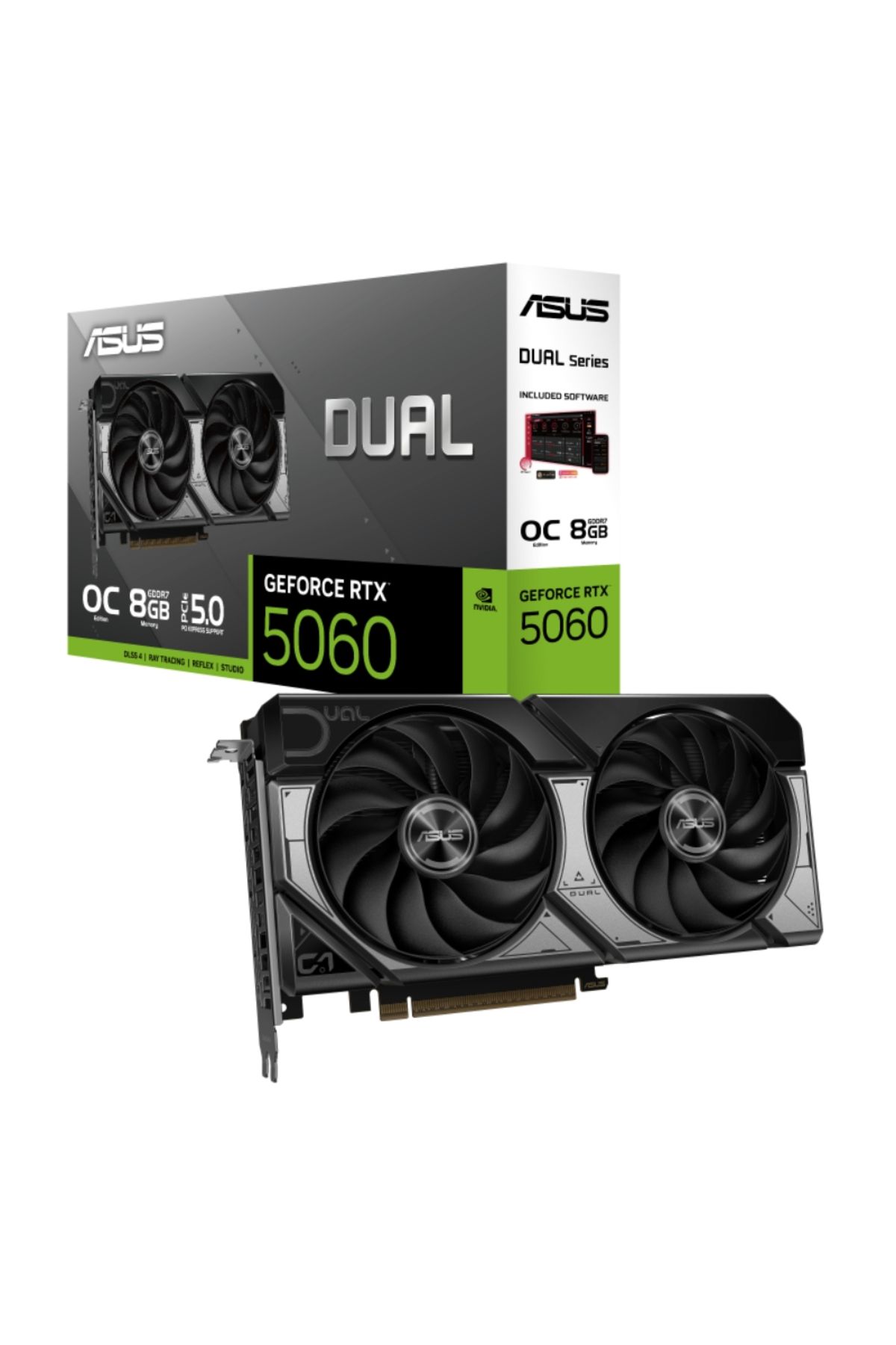 ASUS Dual Geforce Rtx 5060 Oc 8g Dual-rtx5060-o8g-gamıng Gddr7 128bit Gaming (OYUNCU) Ekran Kartı