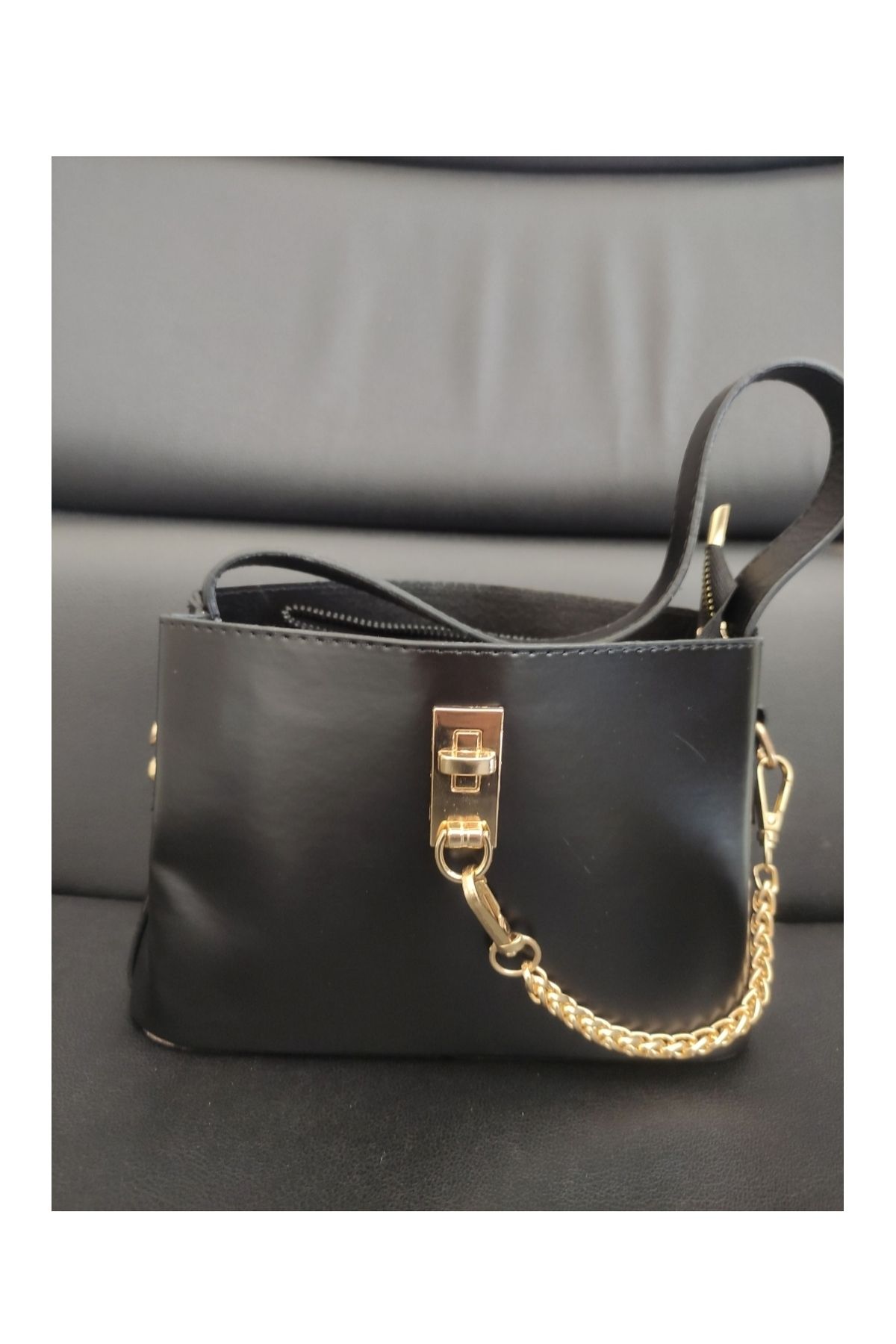 BAGS Orta Boy Şık Kadın Omuz Çantası Siyah