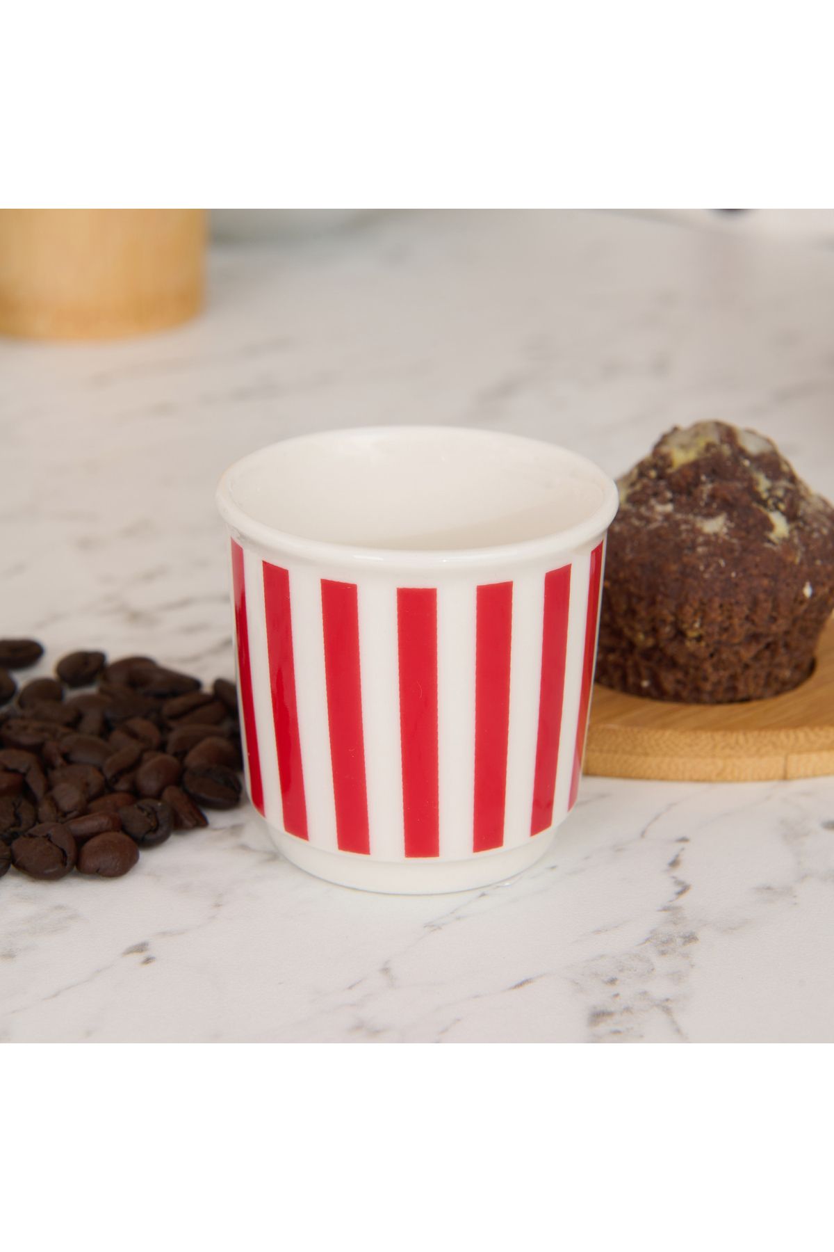 Evidea Kitchen Have Fun Espresso Fincanı - Kırmızı - 80 ml