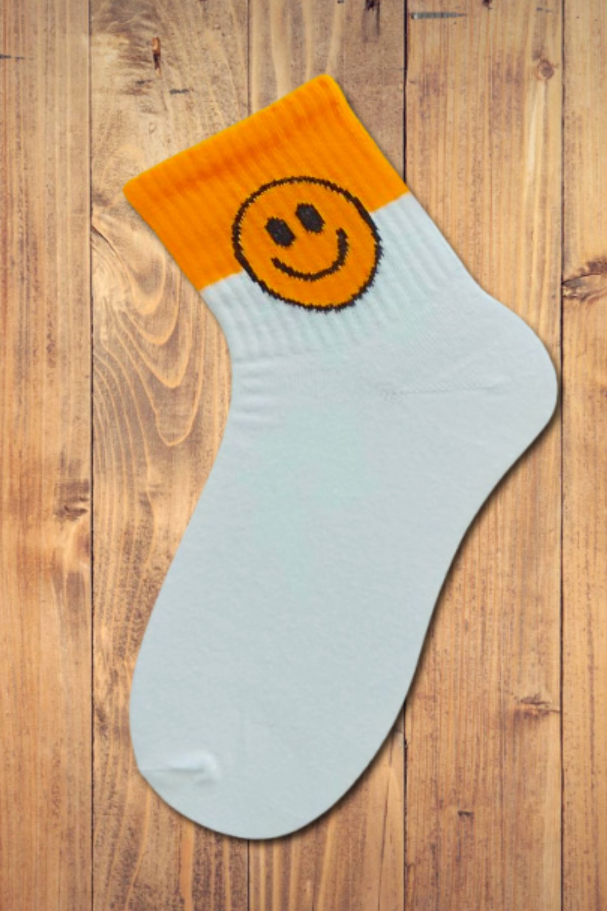 Esinti Emoji Desenli Pamuklu Soket Çorap – Kolej & Sneaker Uyumlu Erkek Kadın Unisex Çorap Tek Çift
