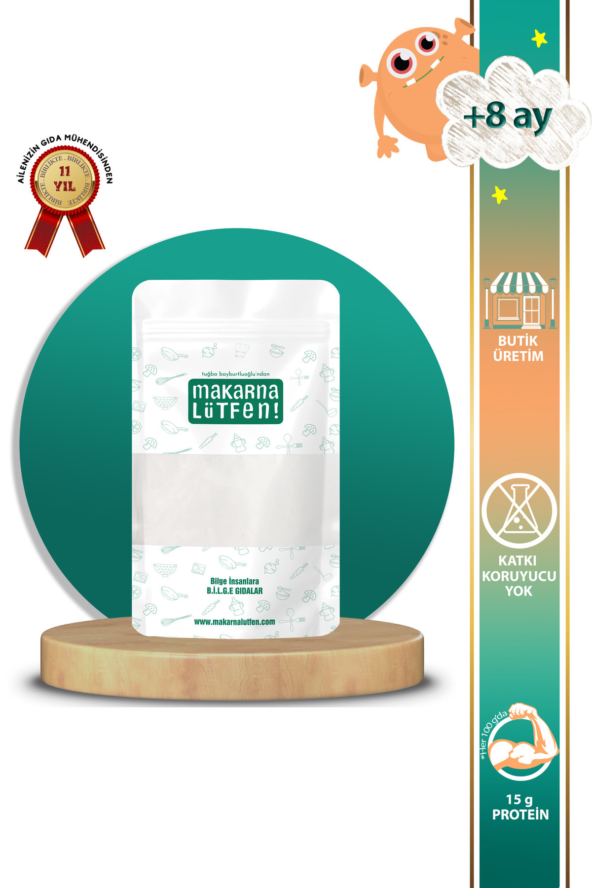 Makarna Lütfen Tuzsuz Mahlepli Poğaça Karışımı (375 GRAM)