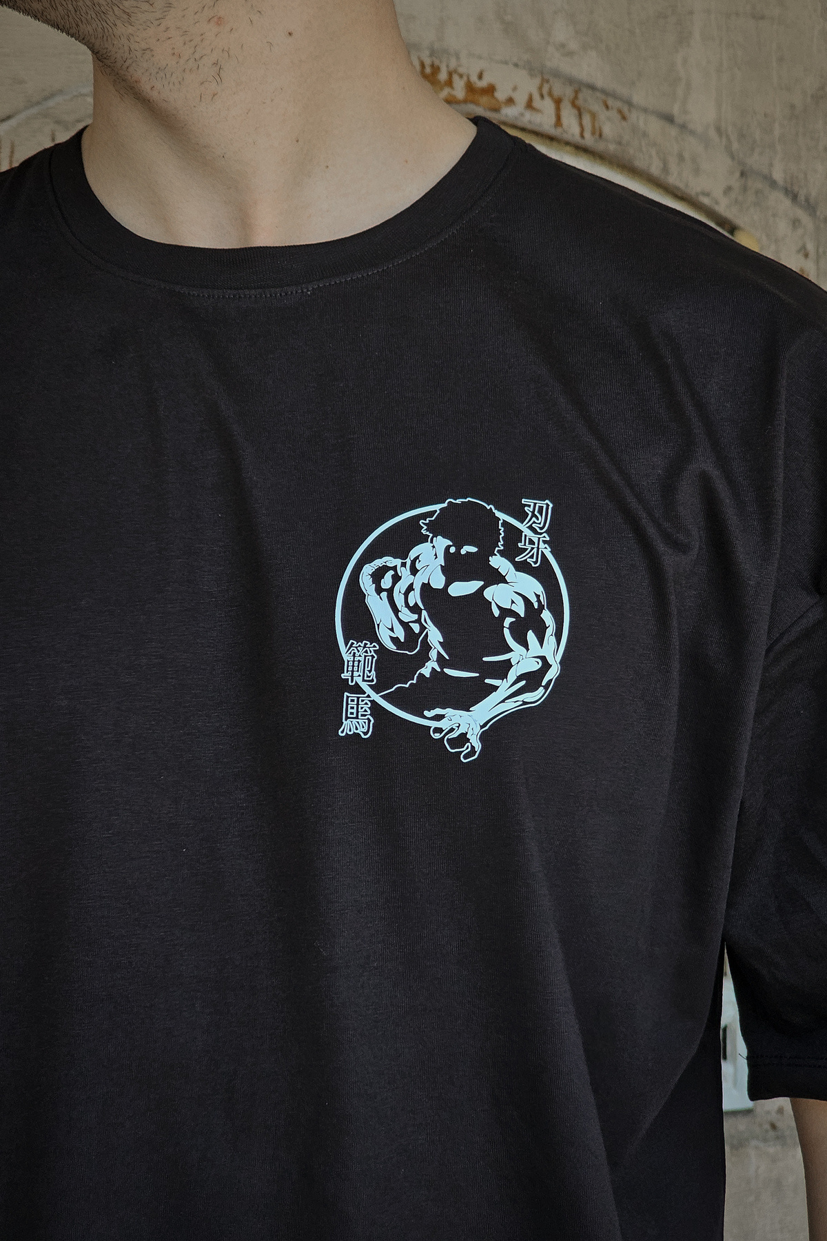 Liber Yujiro Back - %100 Pamuk Oversize Tshirt görsel 3