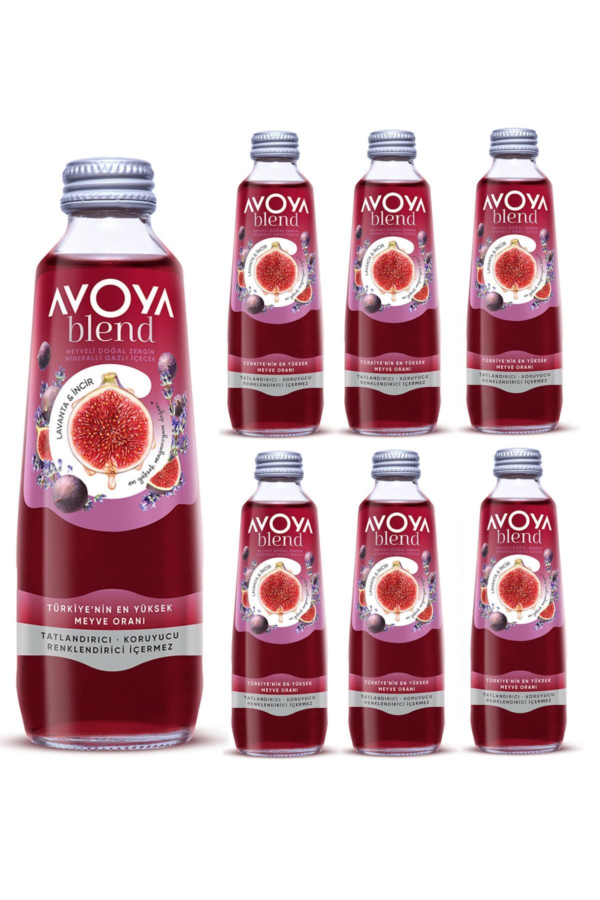 AVOYA 6'lı Blend Incir Lavanta Meyveli Maden Suyu 250 ml