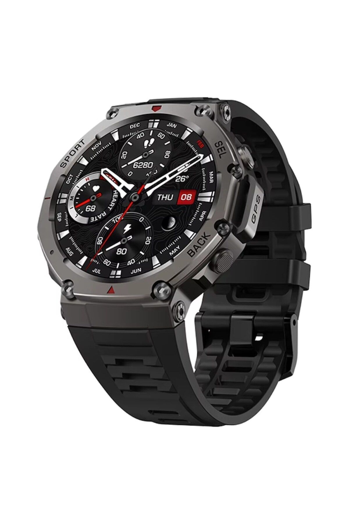 OEM-Ceas inteligent BSG TECH, ecran AMOLED 1.43'', GPS, ritm cardiac, SpO2, compatibil cu Android/iOS 7