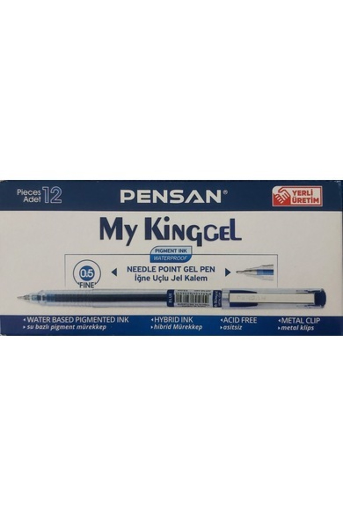 6405 My King Gel Blue (Metal Clip) 1 BOX