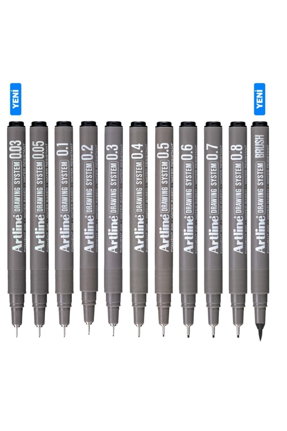 artline-Drawing System Technical Drawing Pen Set of 11-4 1