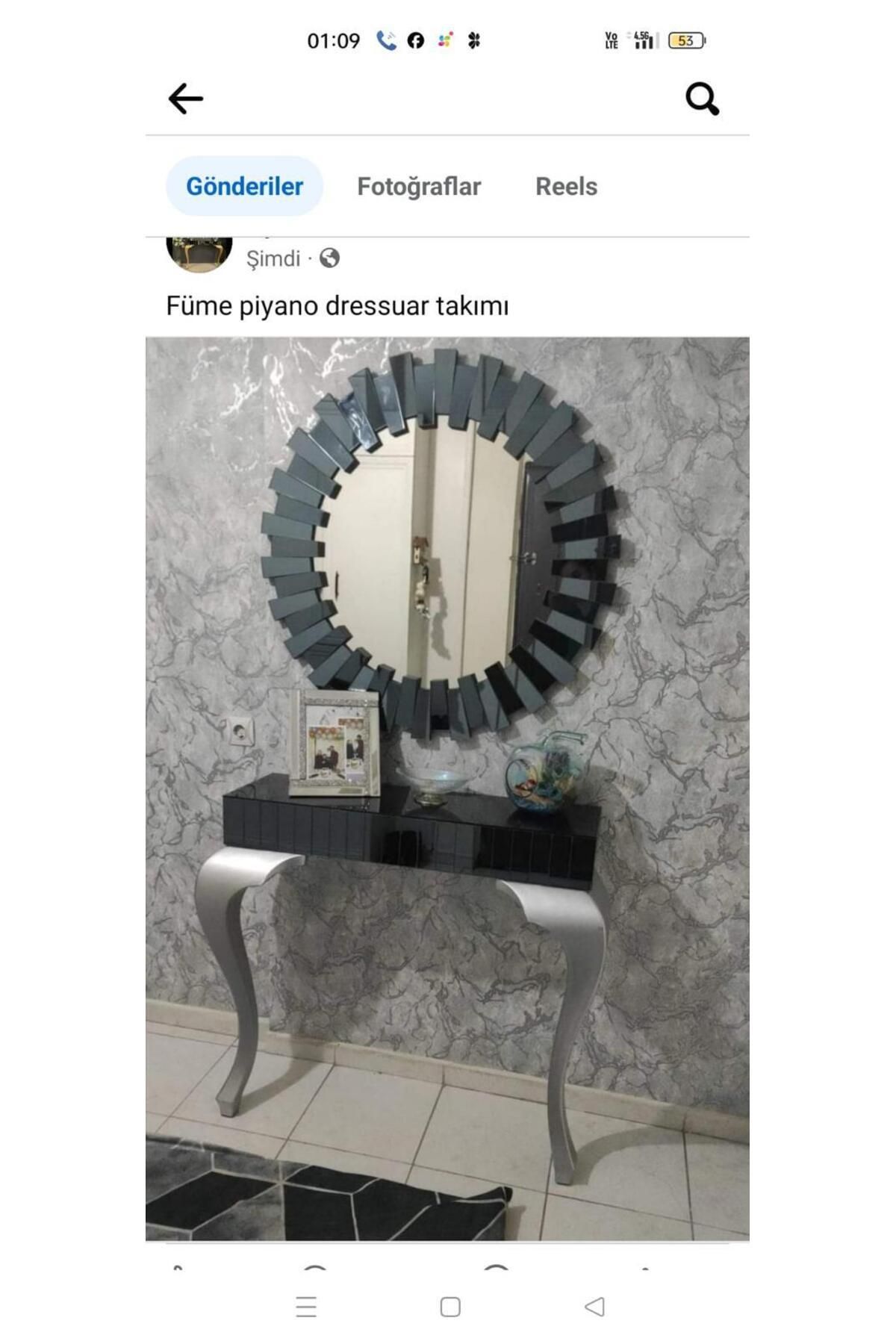 Dresuar aynalı takım