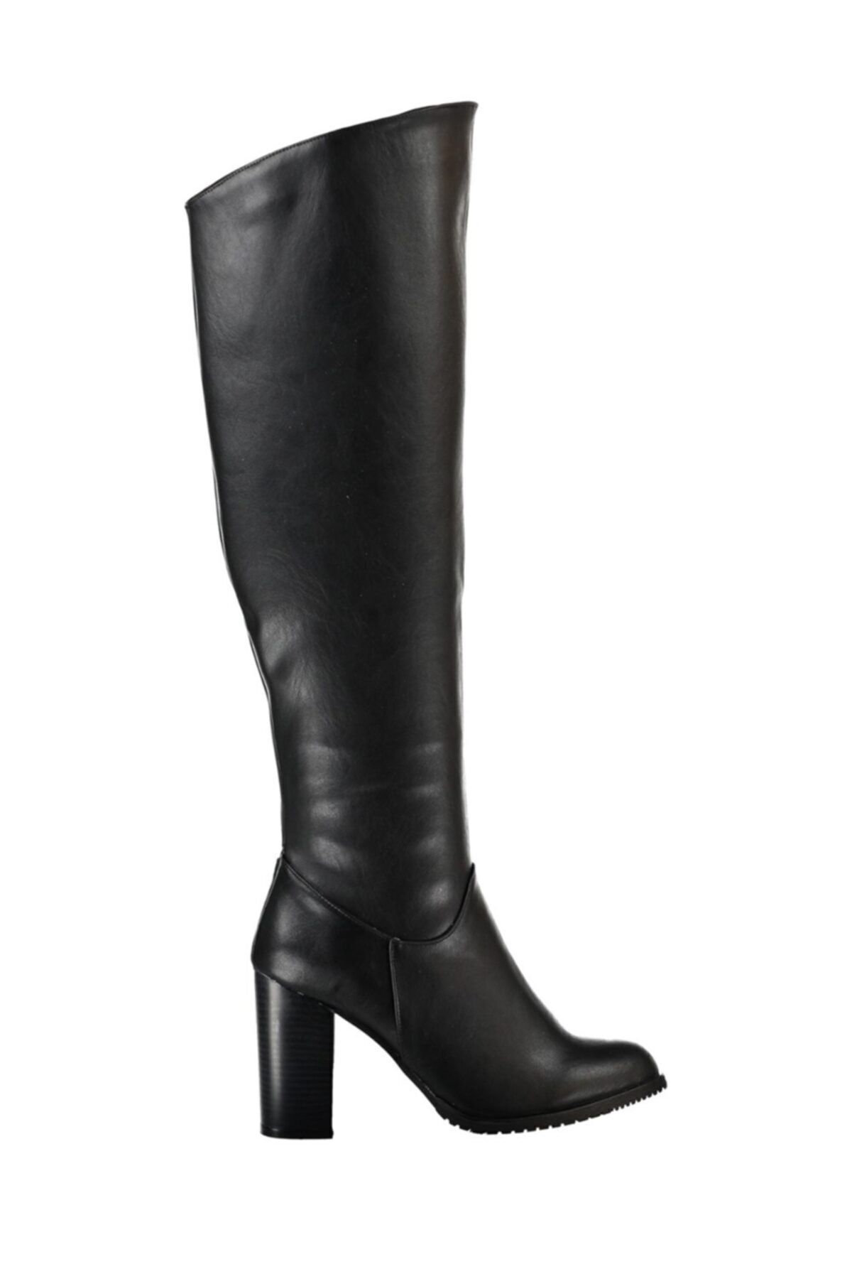 چکمه مشکی زنانه A654018009 اورجینال Fox Shoes