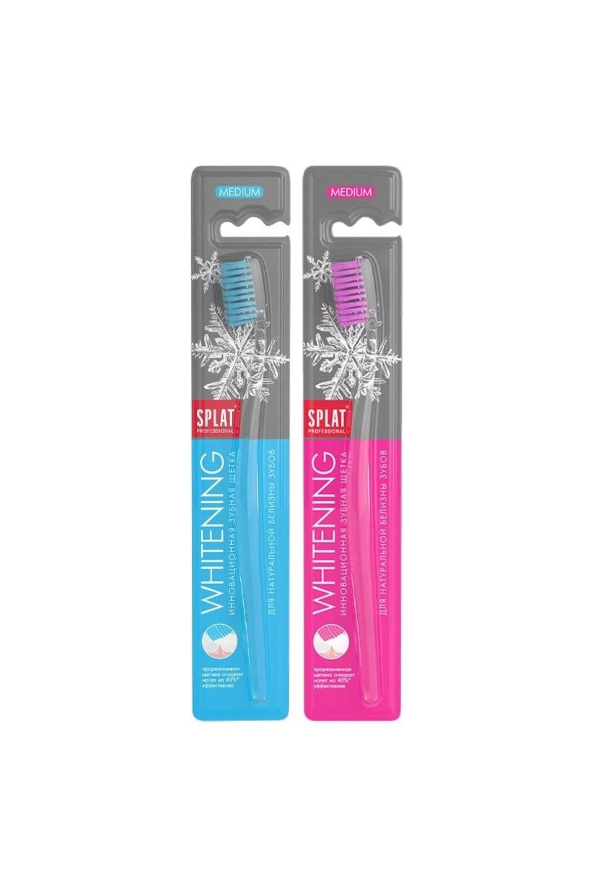 Splat Whitening Medium Diş Fırçası - Mavi