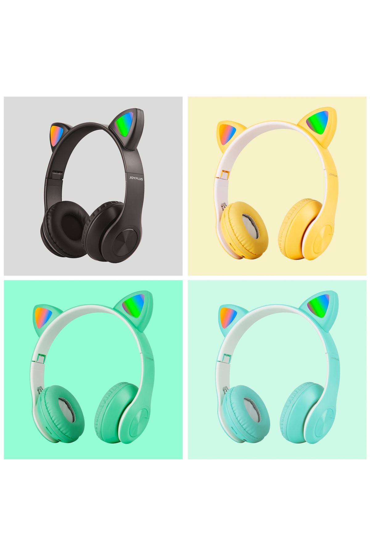joyplus Pazaraza Joyplus 1304 Şarjlı Katlanabilir Radyolu kulak üstü bluetooth kulaklık büyükler ve çocuklar