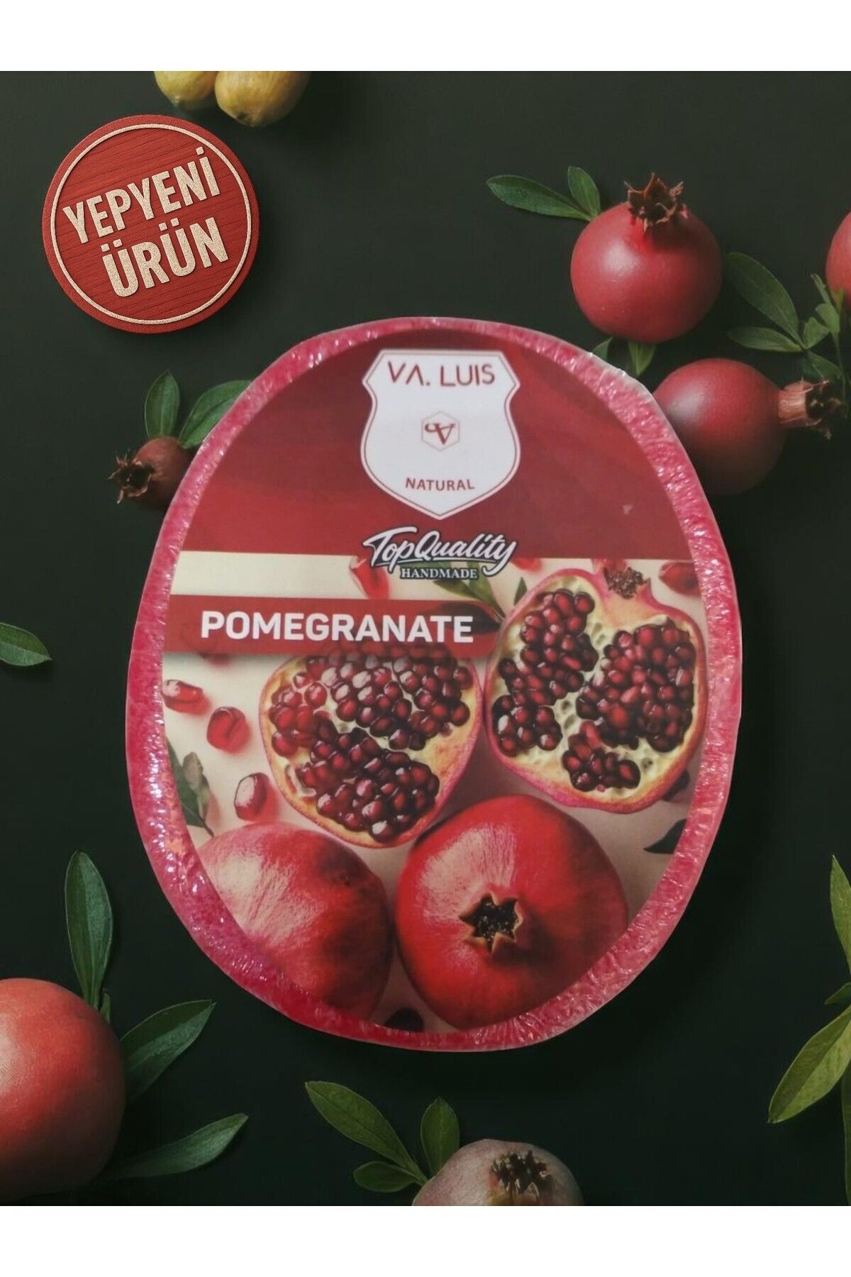 Va.Luis-Handmade Pomegranate Extract Sponge Soap - Moisturizing Purifying 130 Grams 3