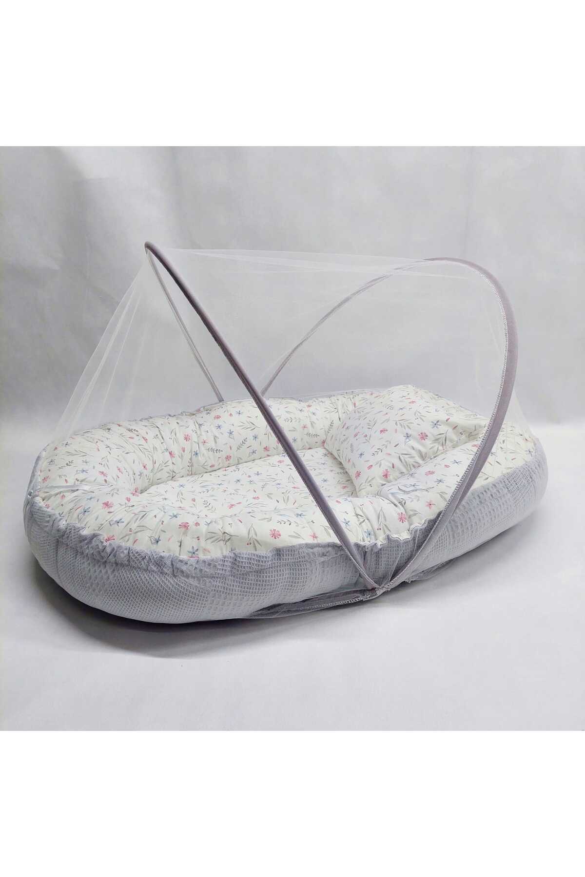 Waffle Pique And Cotton Fabric New Design Mosquito Net Baby Crib Bed 60*85 Cm