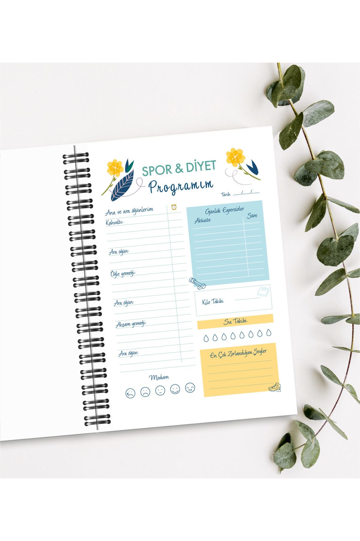 BULUT DİJİTAL-Diet and Exercise Program Tracking Notebook & Diet Notebook 3