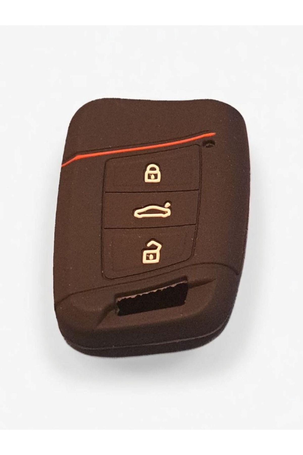 Natural-Passat B8 Black Silicone Keychain Container - WW 1